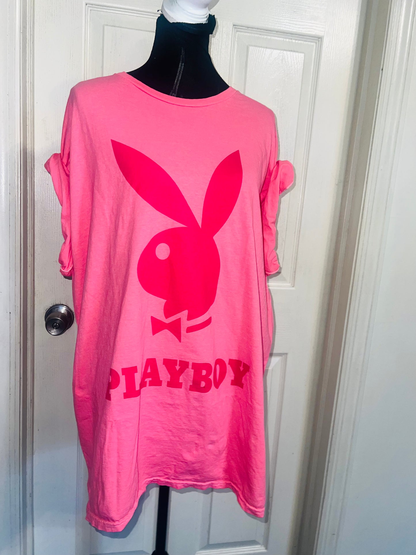 Playboy Oversized Distressed Tee