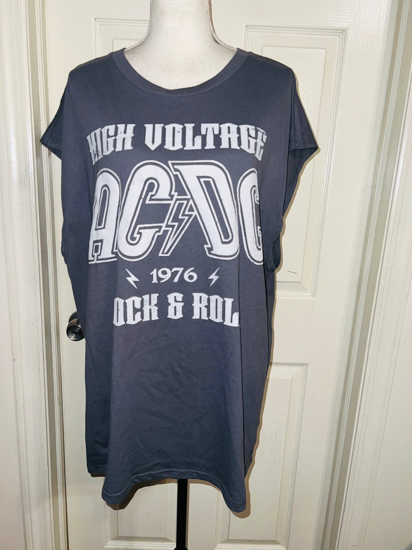 AC/DV Double Sided Oversized Distressed Tank