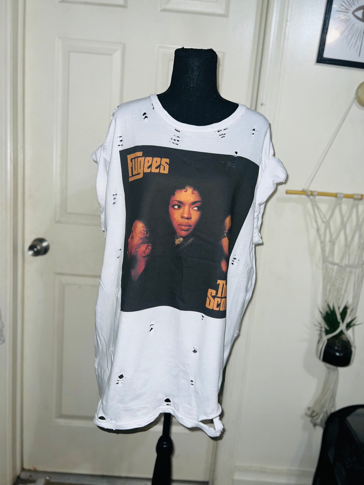 Fugees Oversized Distressed Tee