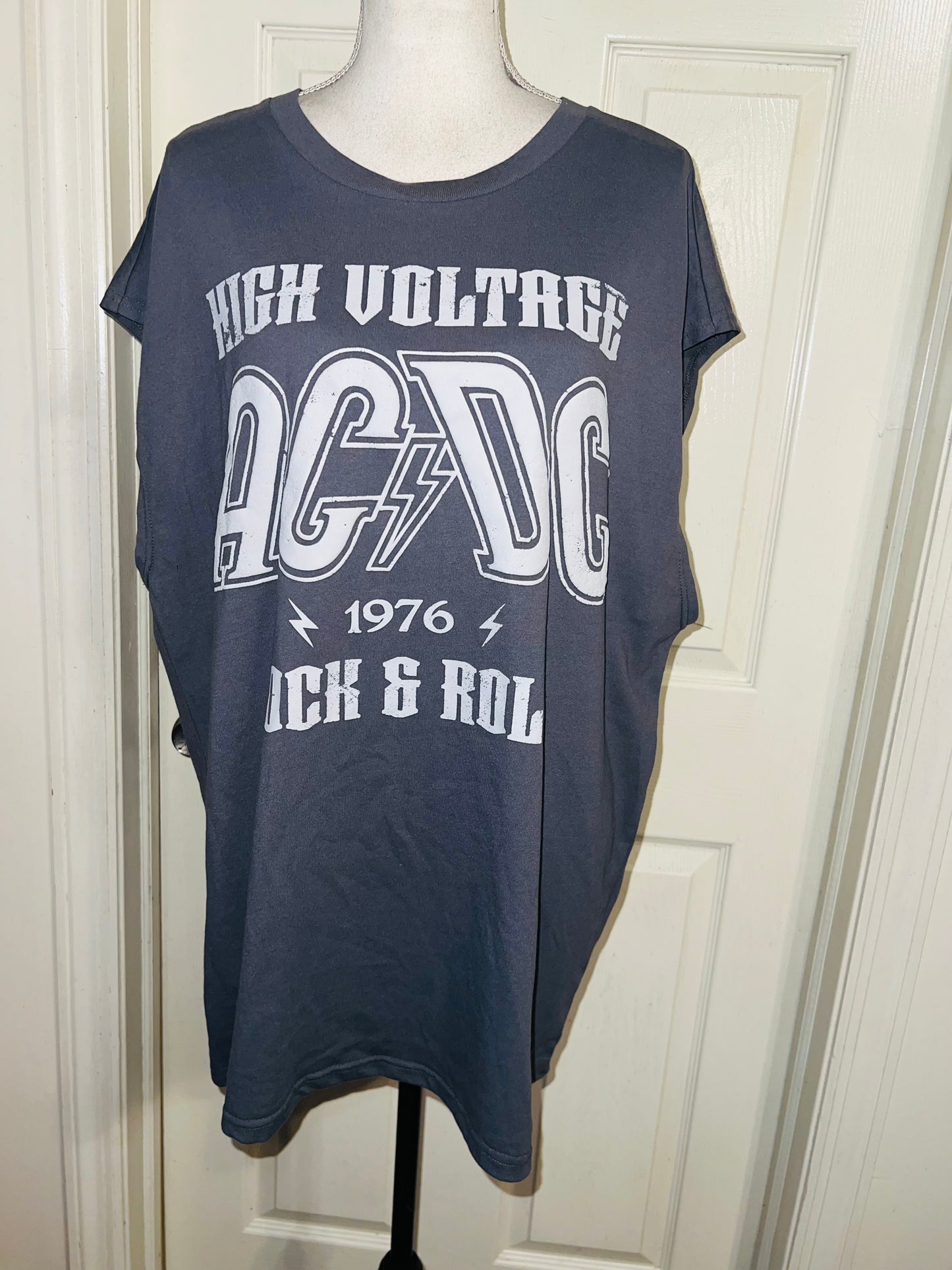 AC/DV Double Sided Oversized Distressed Tank