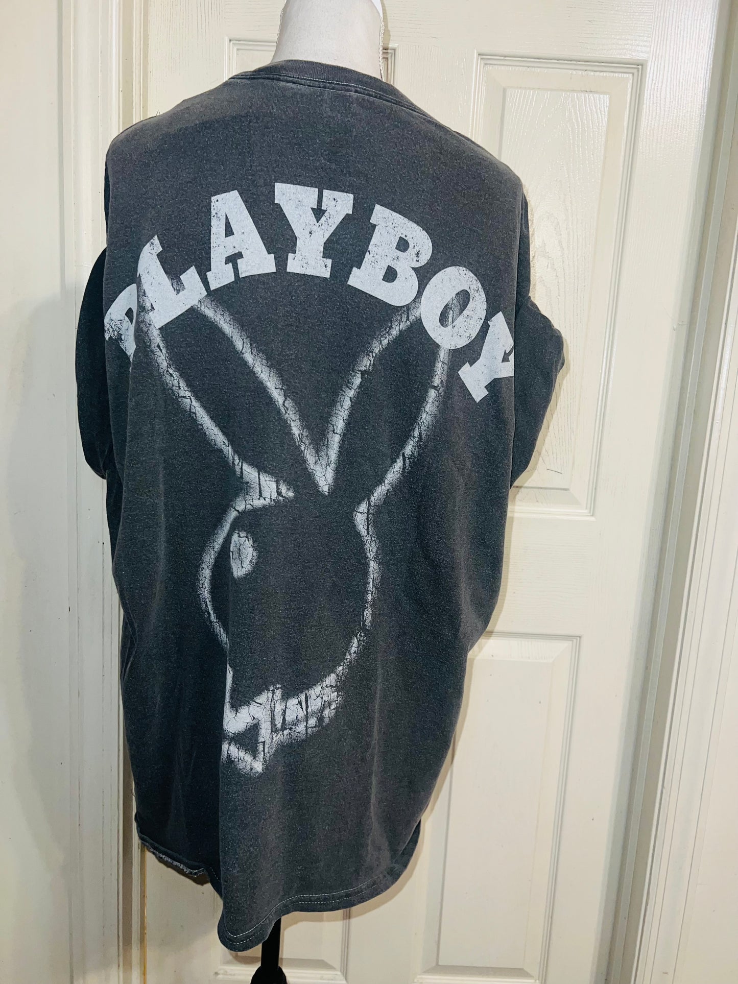 Playboy Double Sided Oversized Distressed Tee