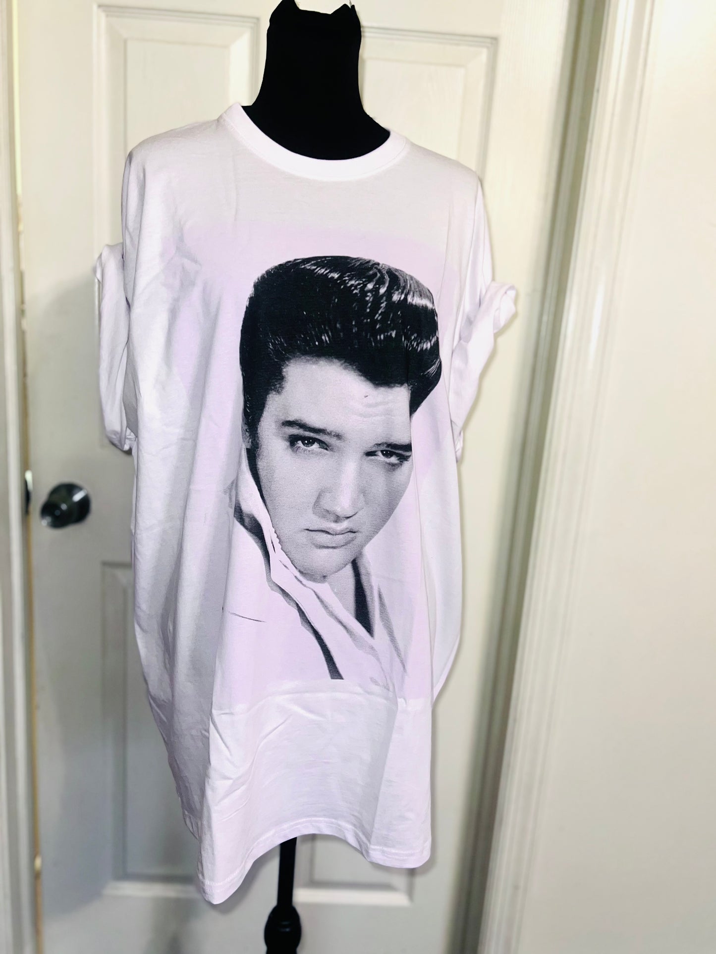 Elvis Oversized Distressed Tee