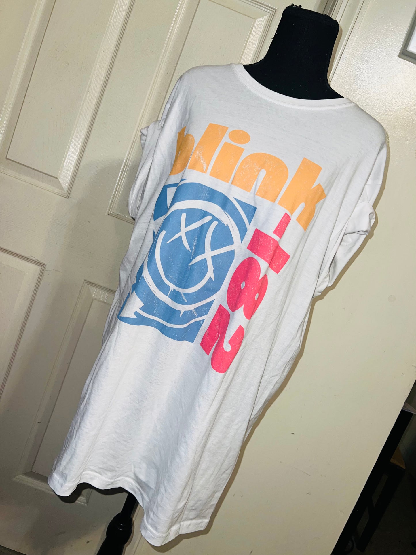 Blink 182 Oversized Distressed Tee