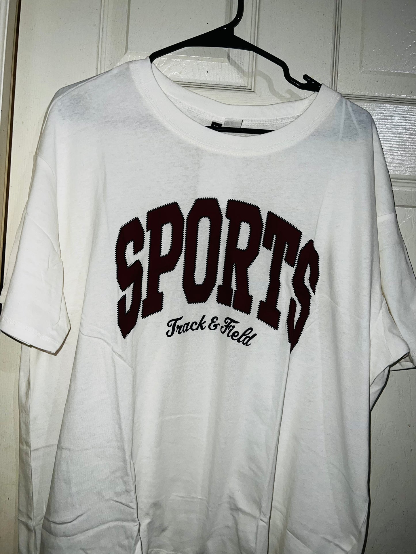 Sports Oversized Distressed Tee