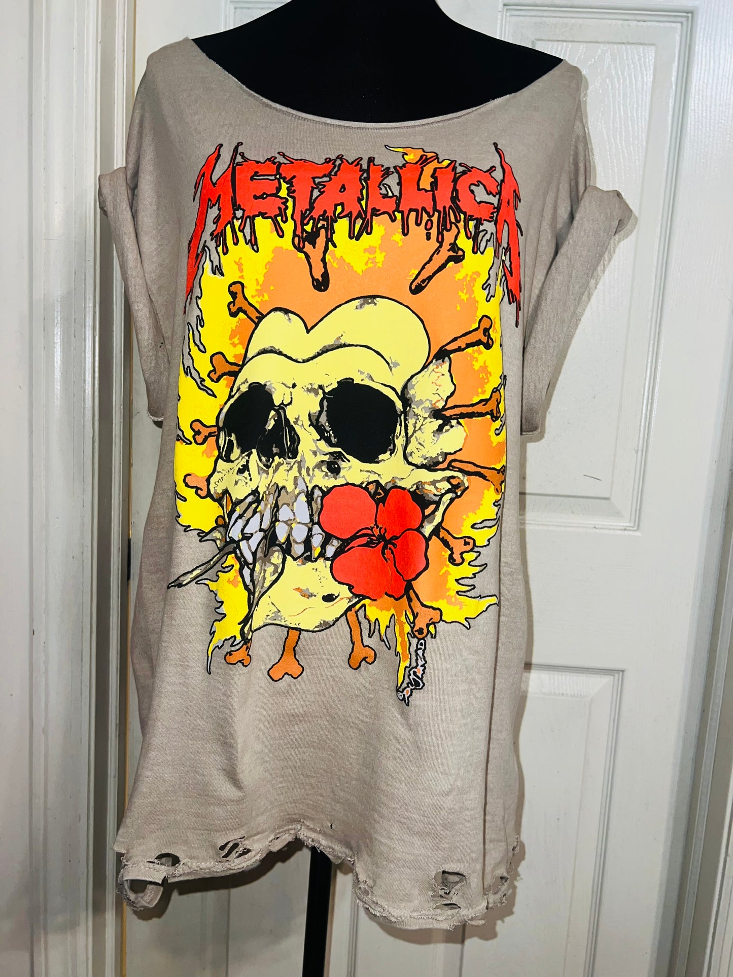 Metallica Oversized Distressed Tee