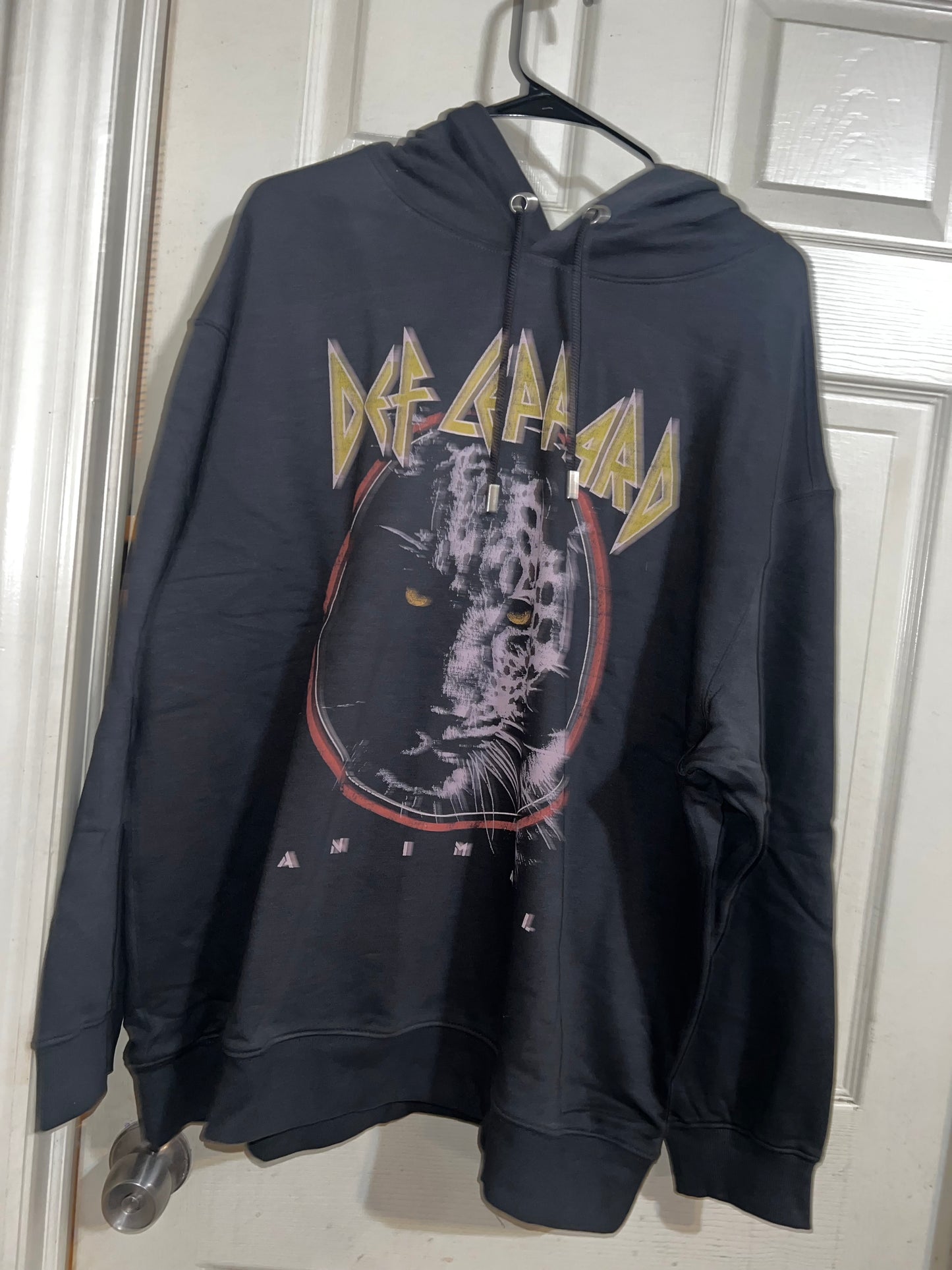 Def Leppard Oversized Hooded Sweatshirt