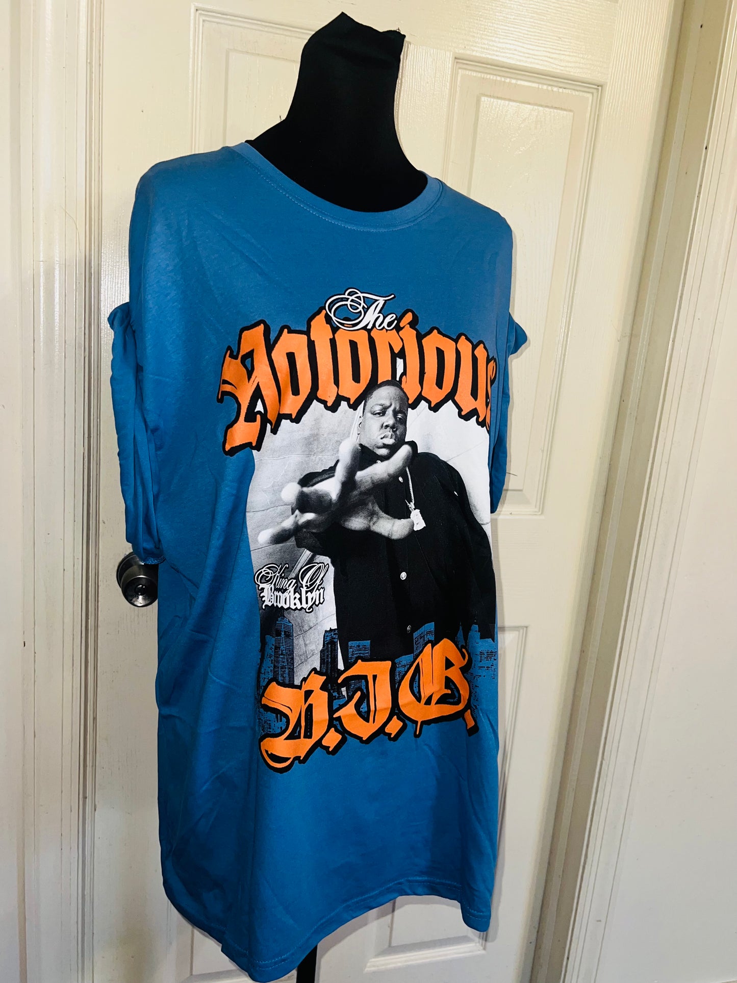 Notorious BIG Oversized Distressed Tee