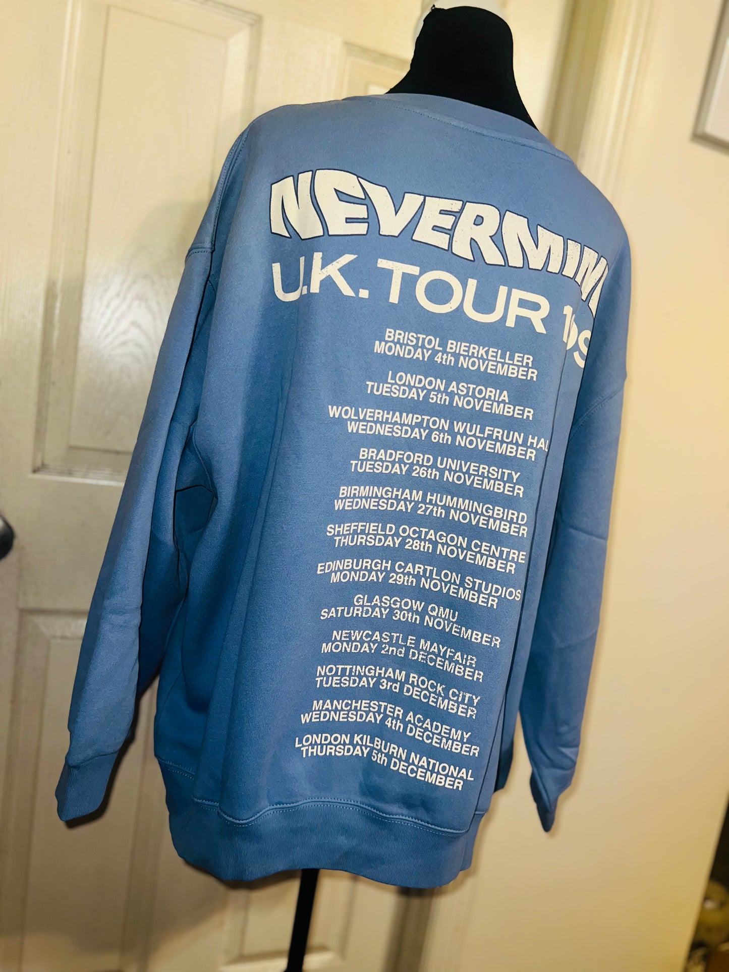 Nirvana Double Sided Oversized Distressed Sweatshirt