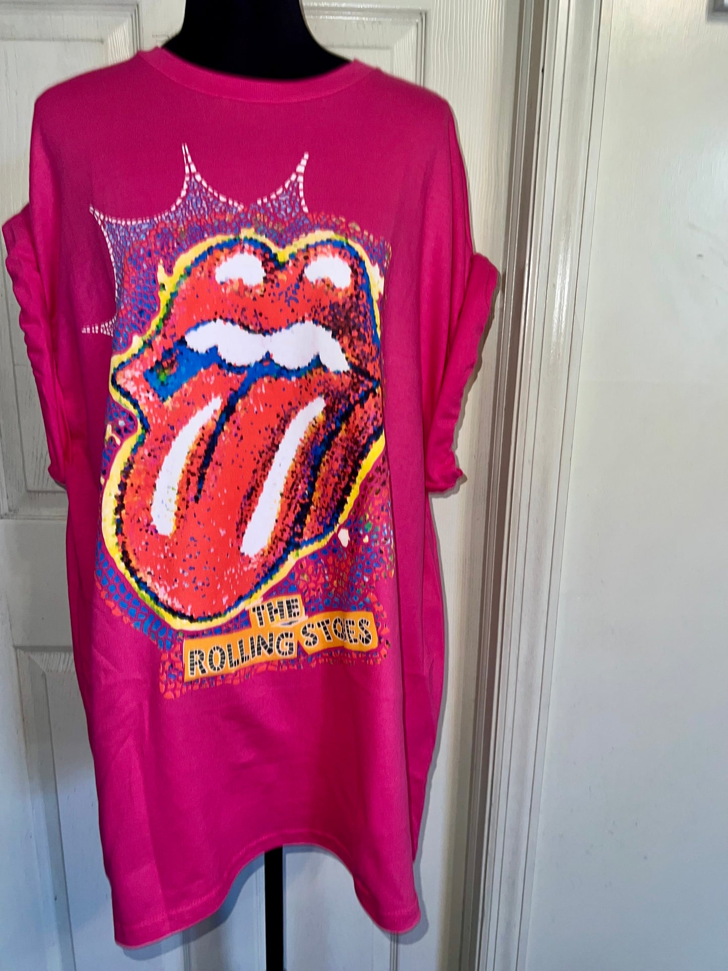 Rolling Stones Oversized Distressed Tee
