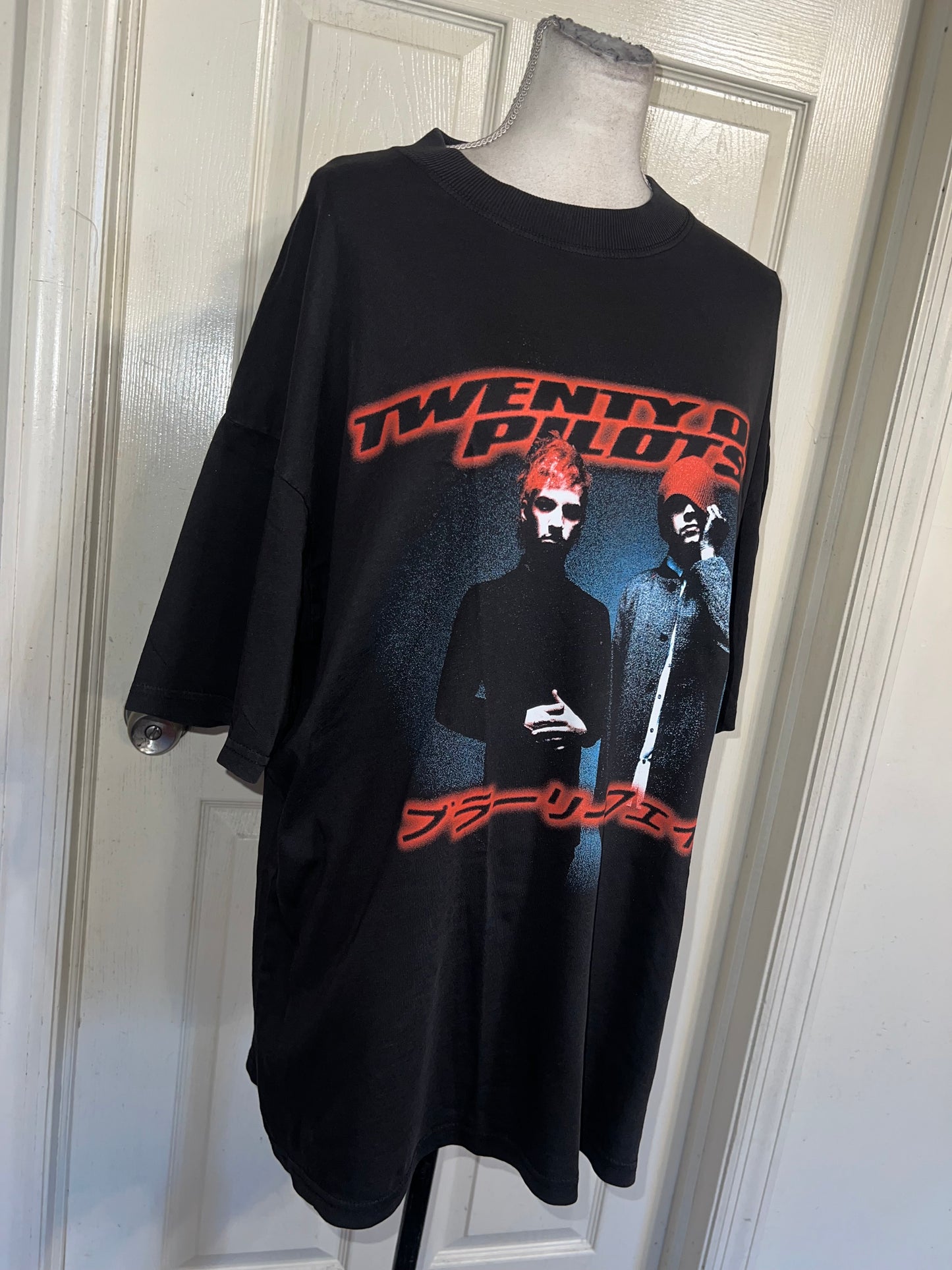 Twenty One Pilots Oversized Distressed Tee