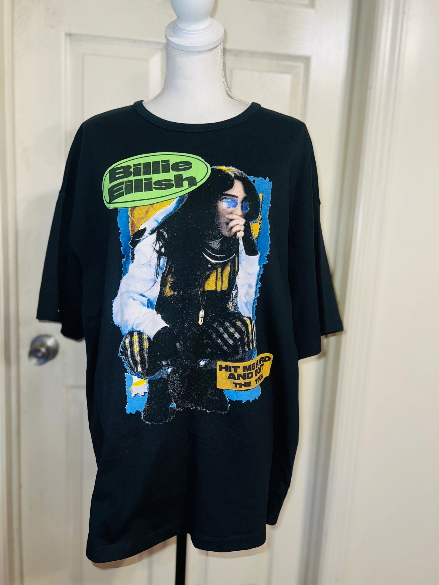 Billie Eilish Double Sided HMHAS Tour Distressed Tee
