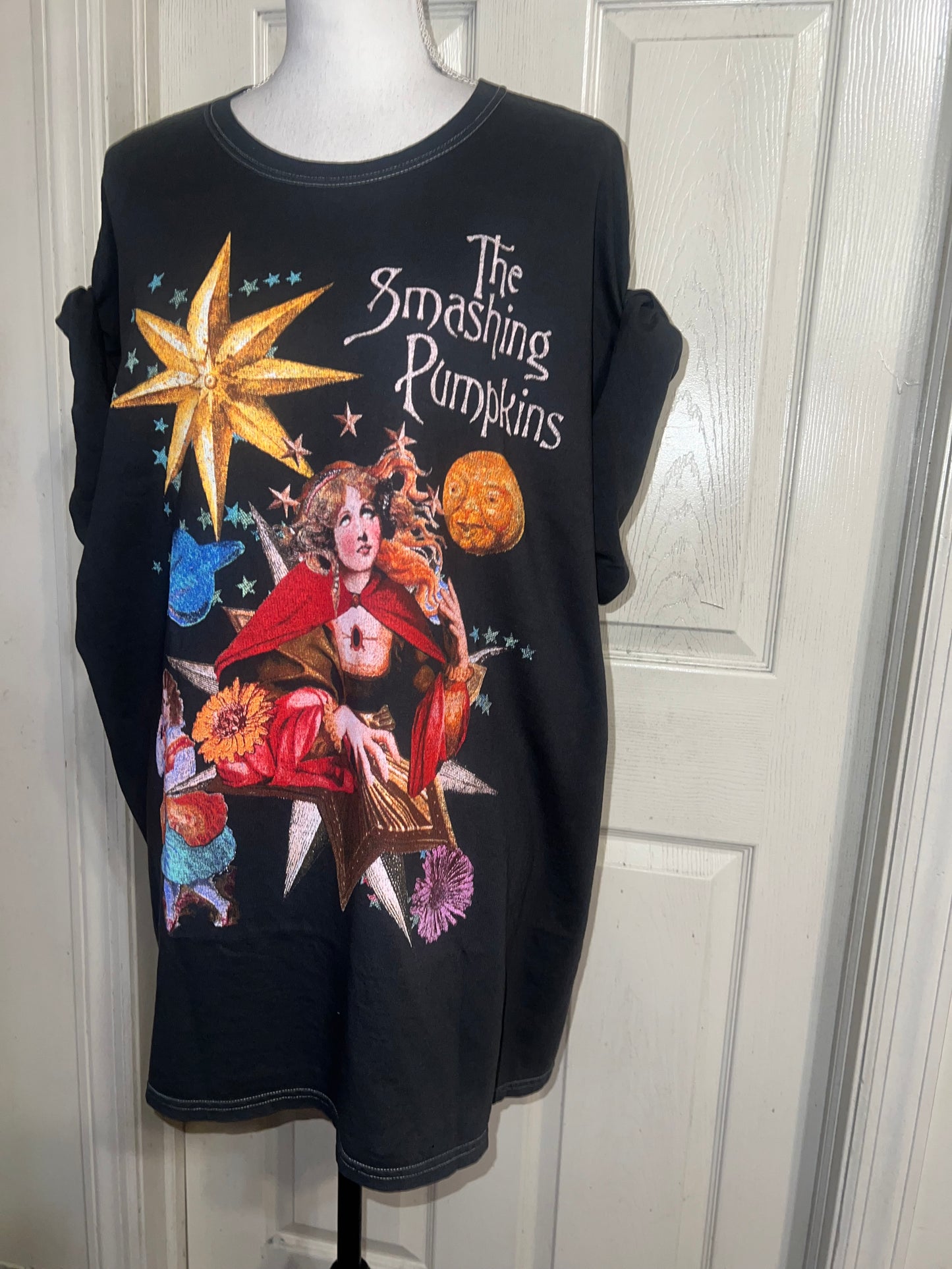 The Smashing Pumpkins Oversized Distressed Tee