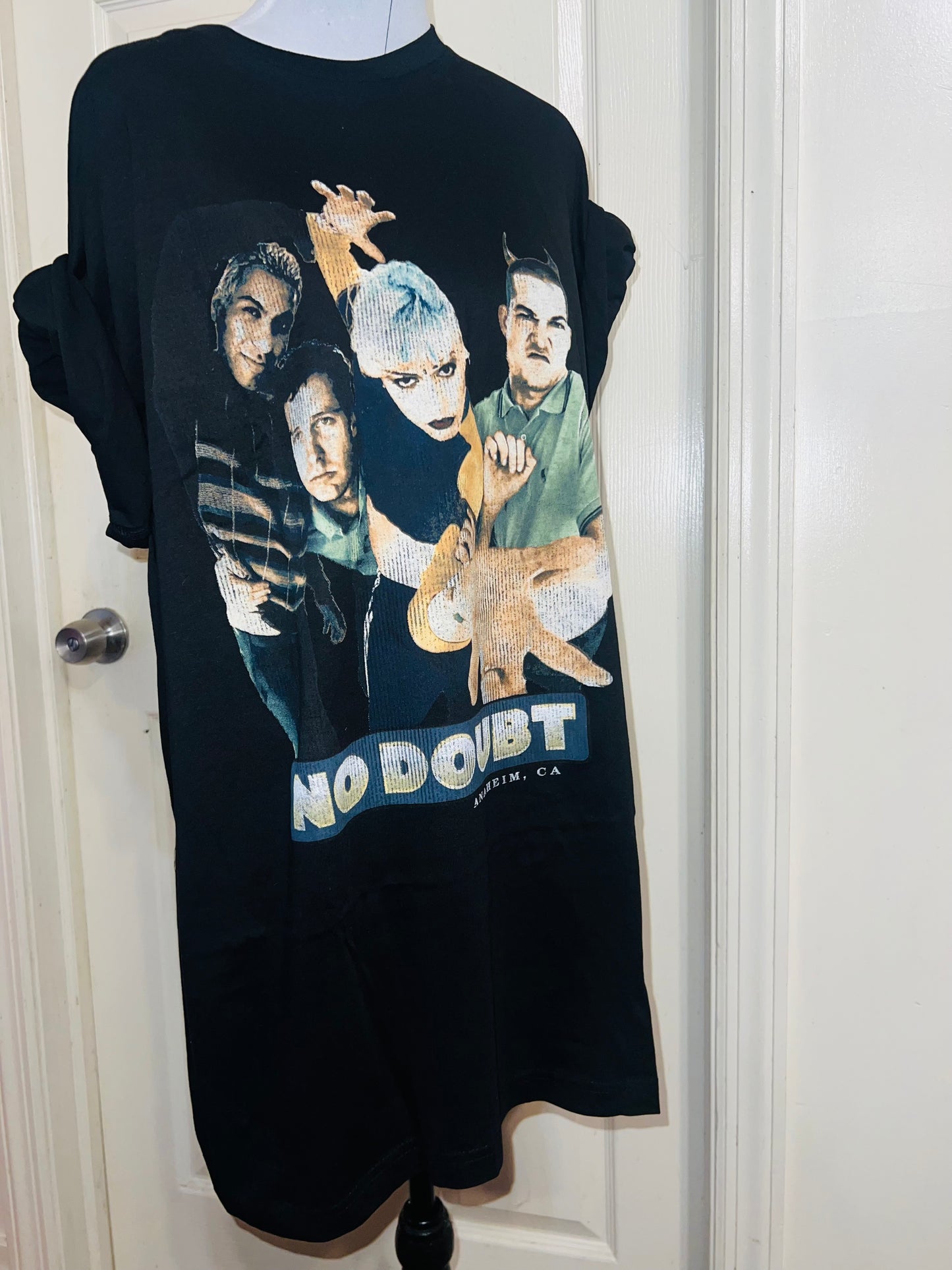 No Doubt Oversized Distressed Tee