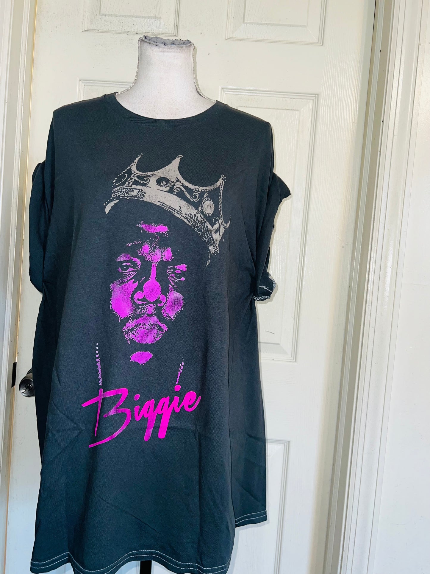 Biggie Smalls Double Sided Oversized Distressed Tee