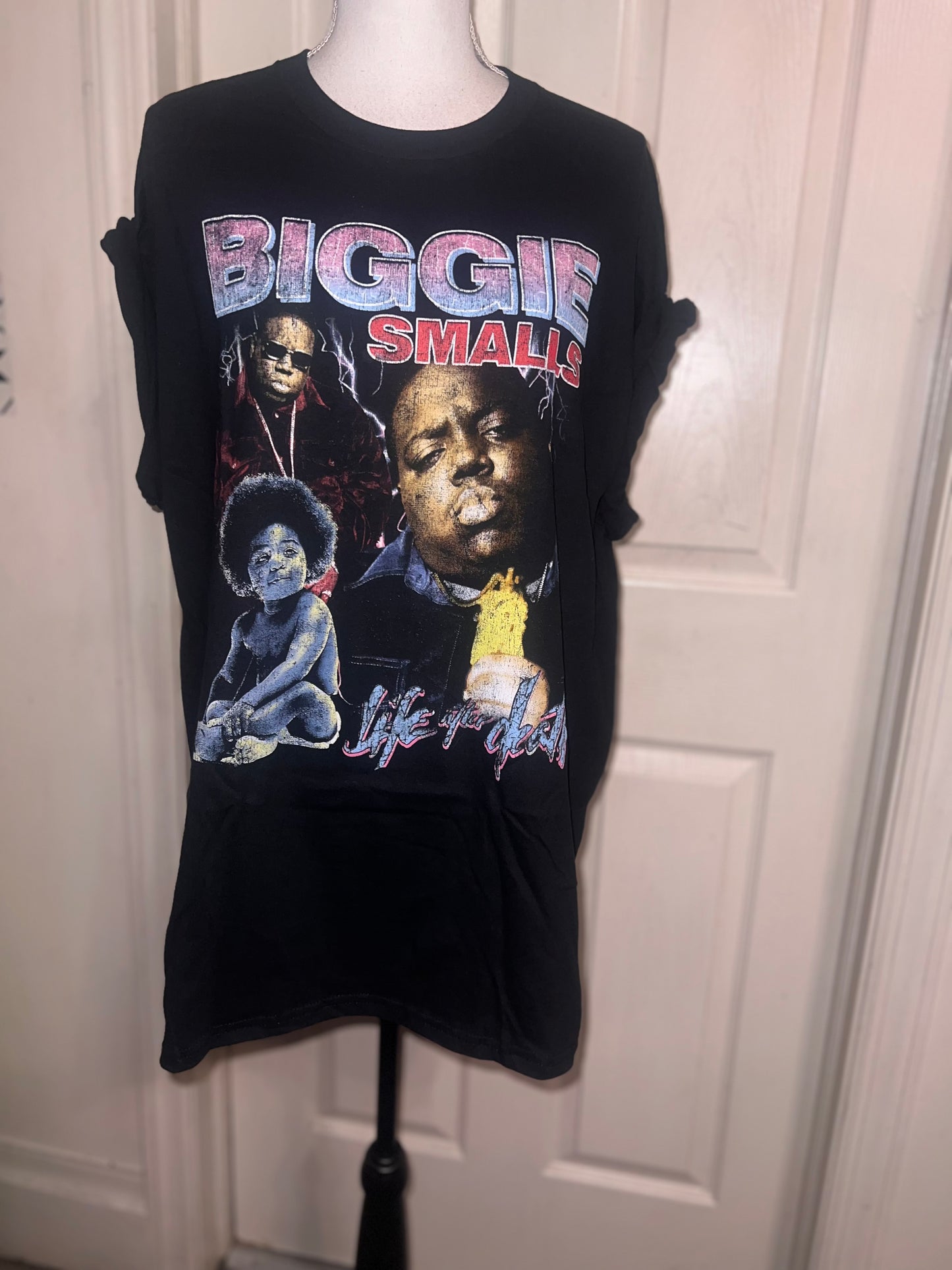Biggie Smalls Oversized Distressed Tee