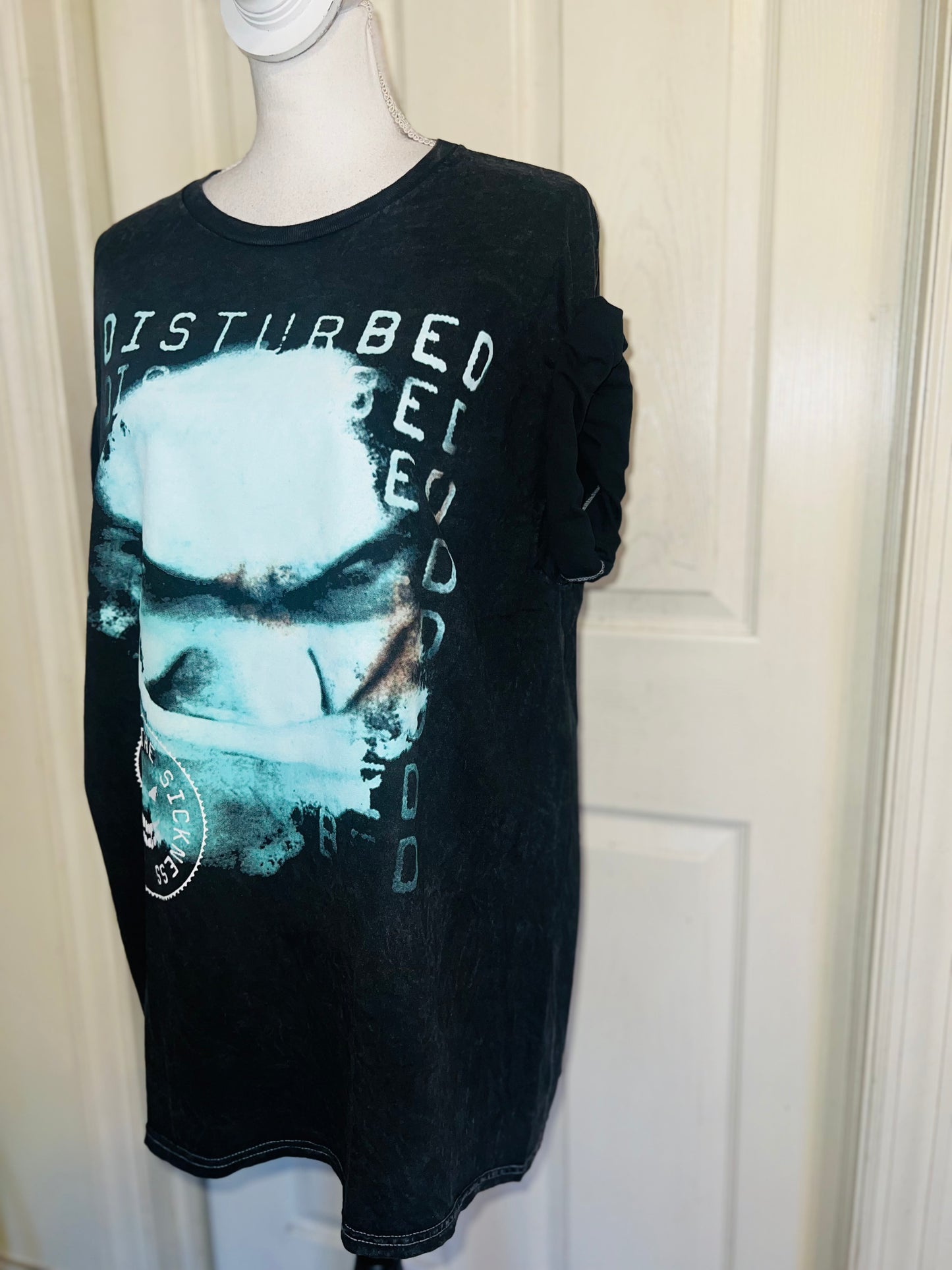 Disturbed Oversized Distressed Tee