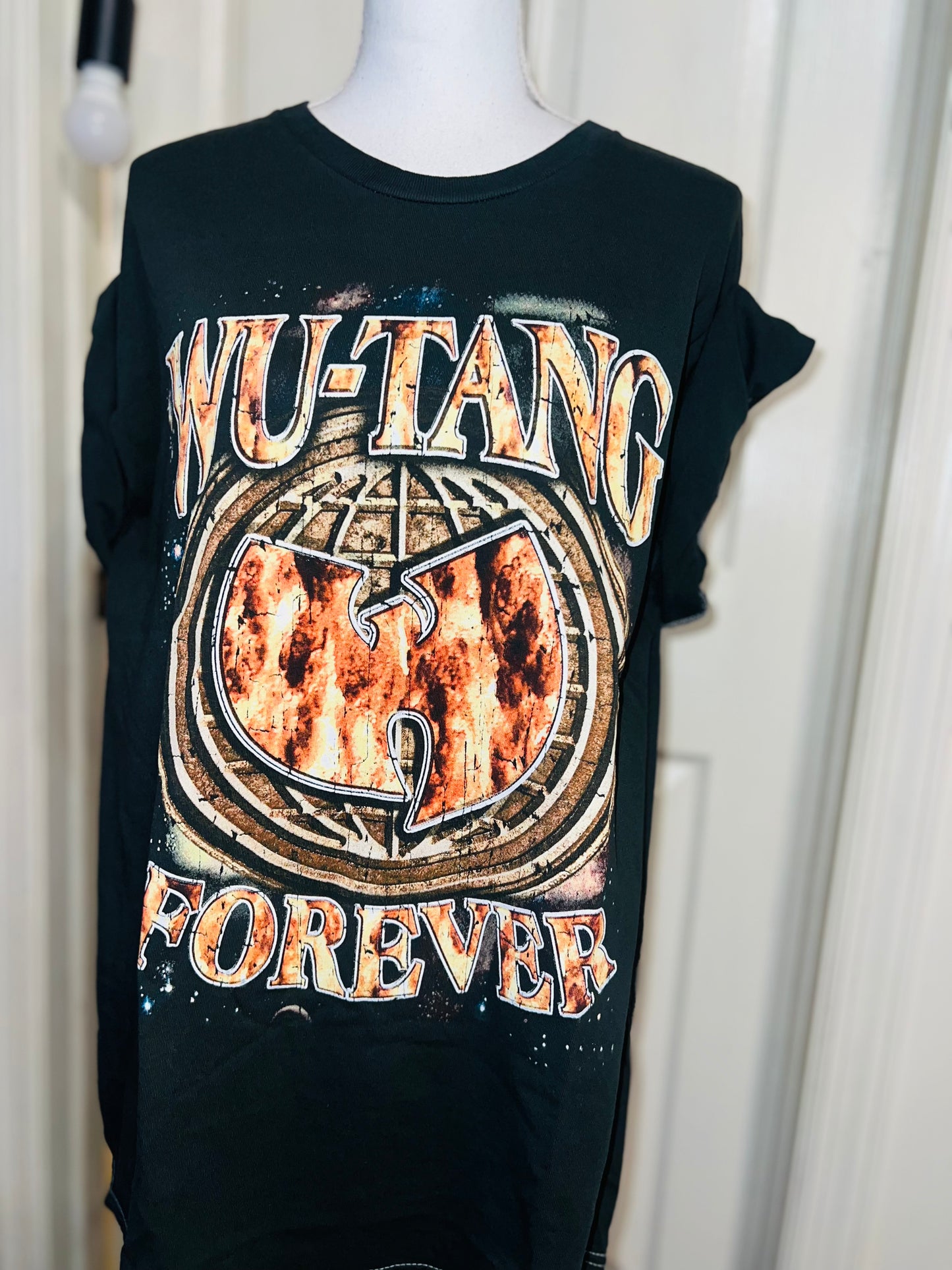 Wu-Tang Clan Double Sided Oversized Distressed Tee