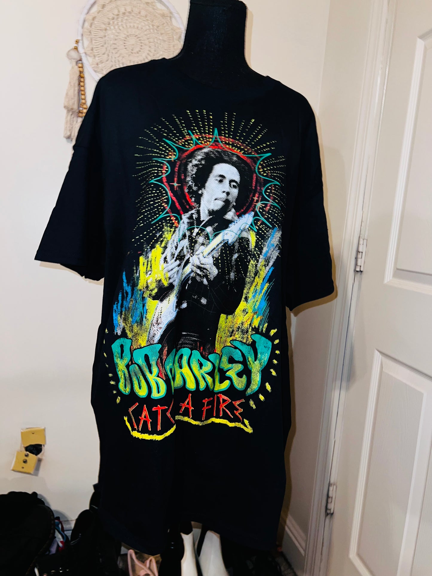 Bob Marley Double Sided Oversized Tee