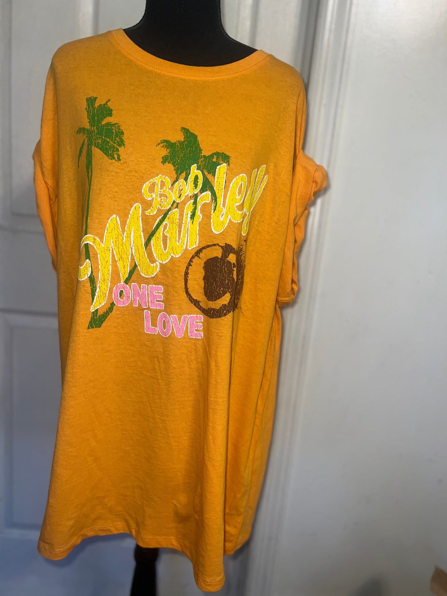 Bob Marley Oversized Distressed Tee