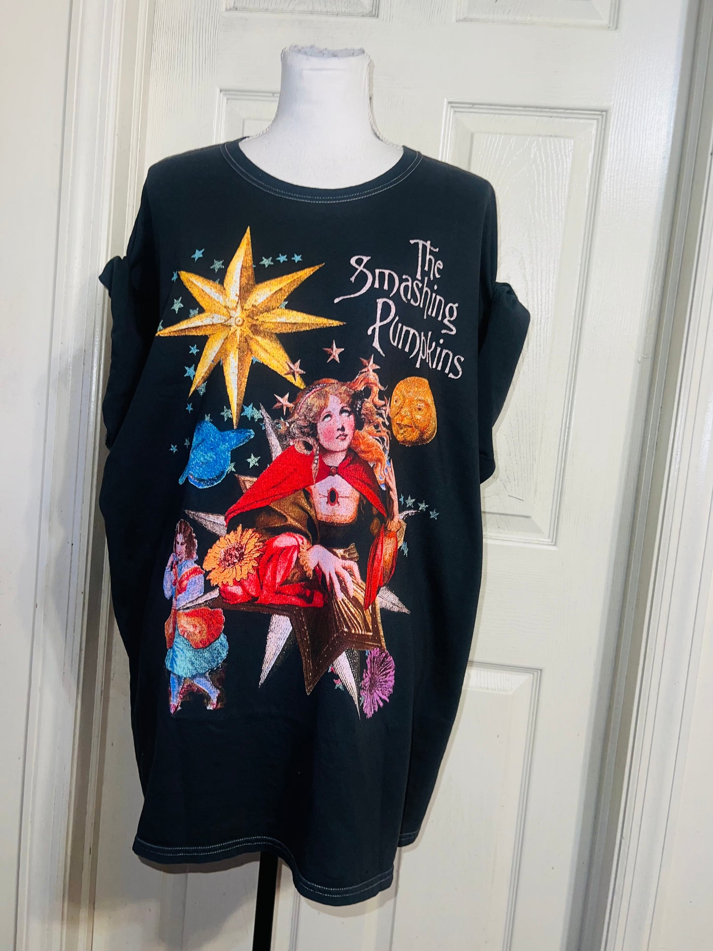 The Smashing Pumpkins Oversized Distressed Tee