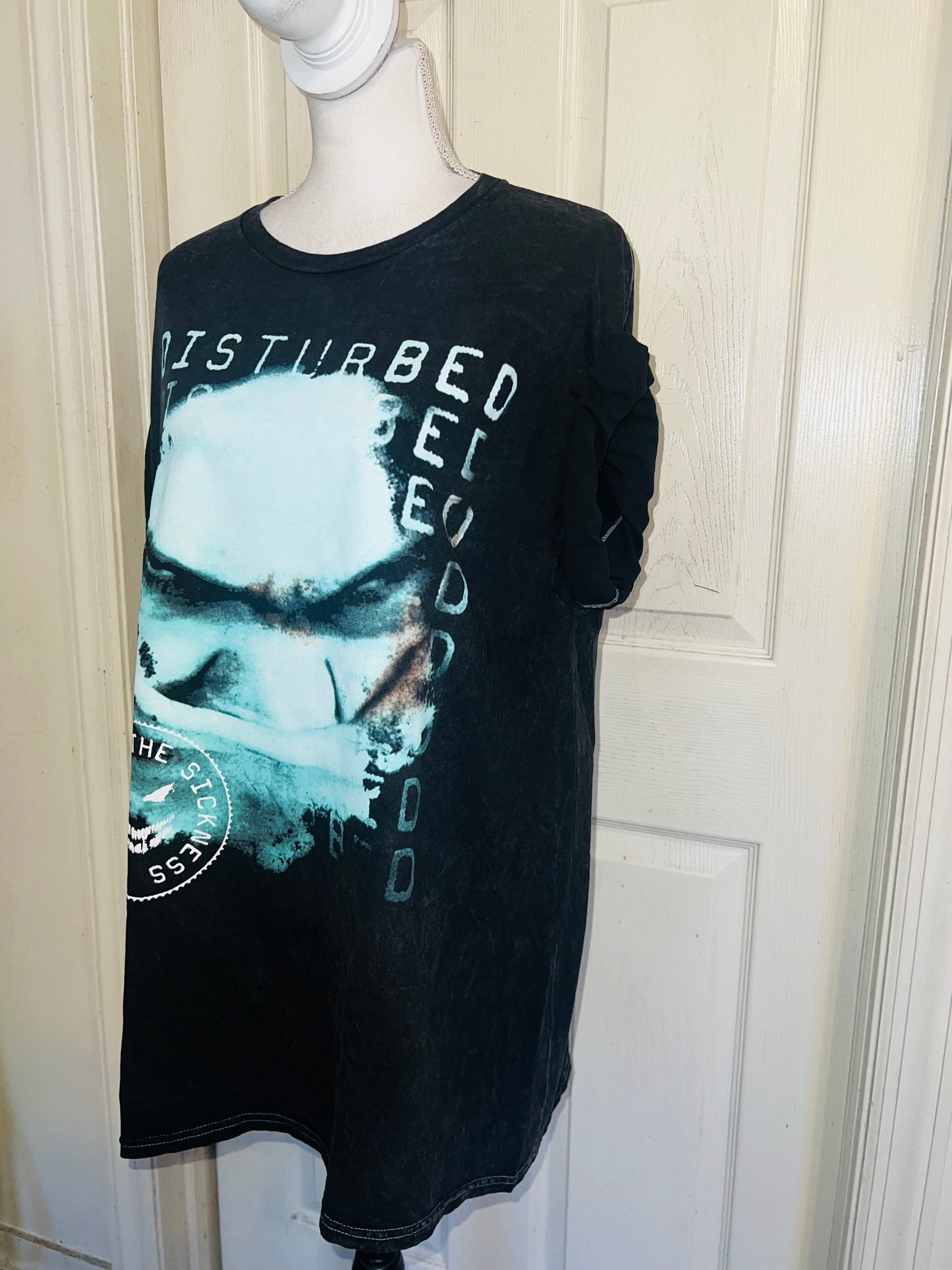 Disturbed Oversized Distressed Tee