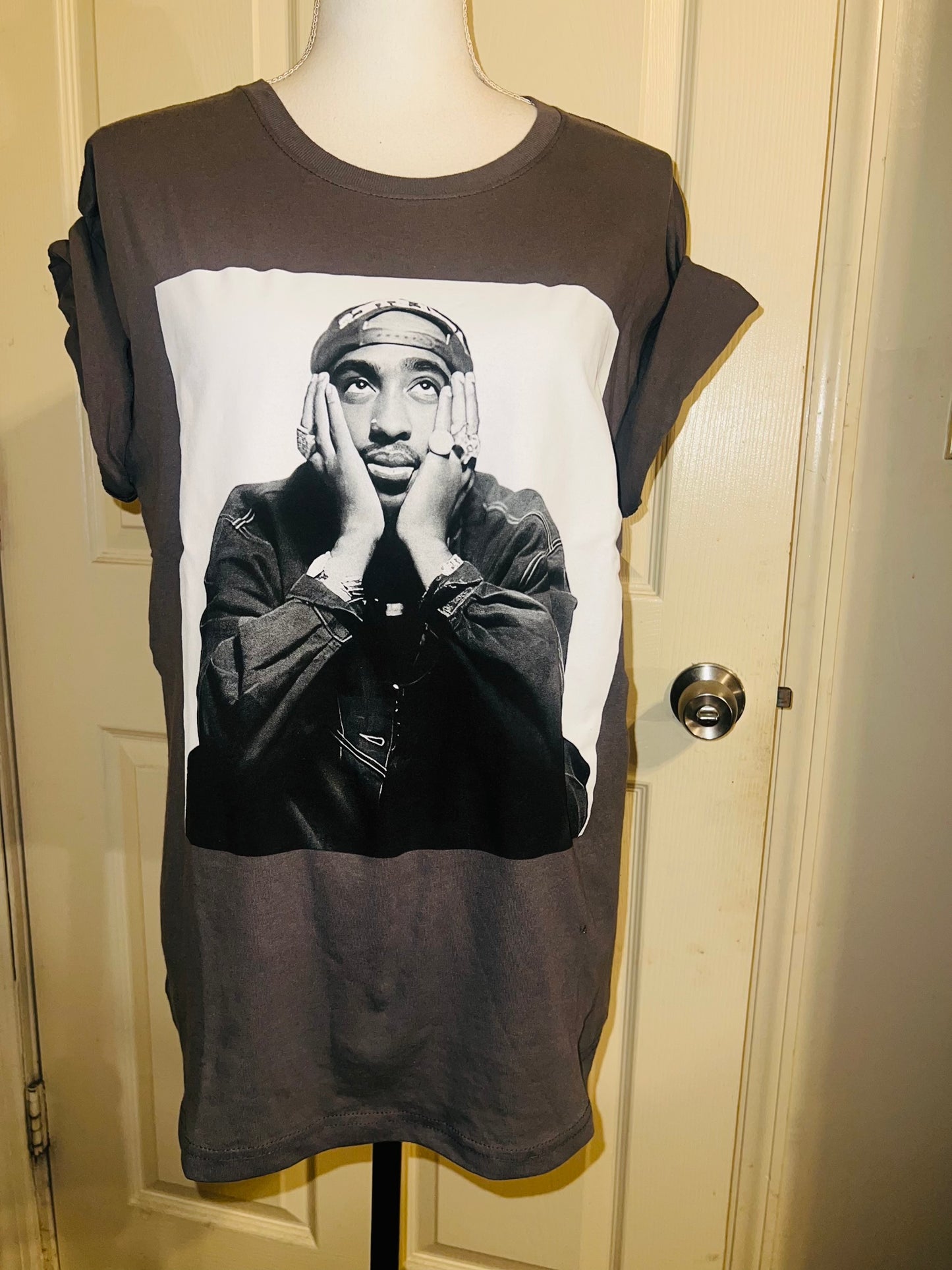 Tupac Oversized Distressed Tee