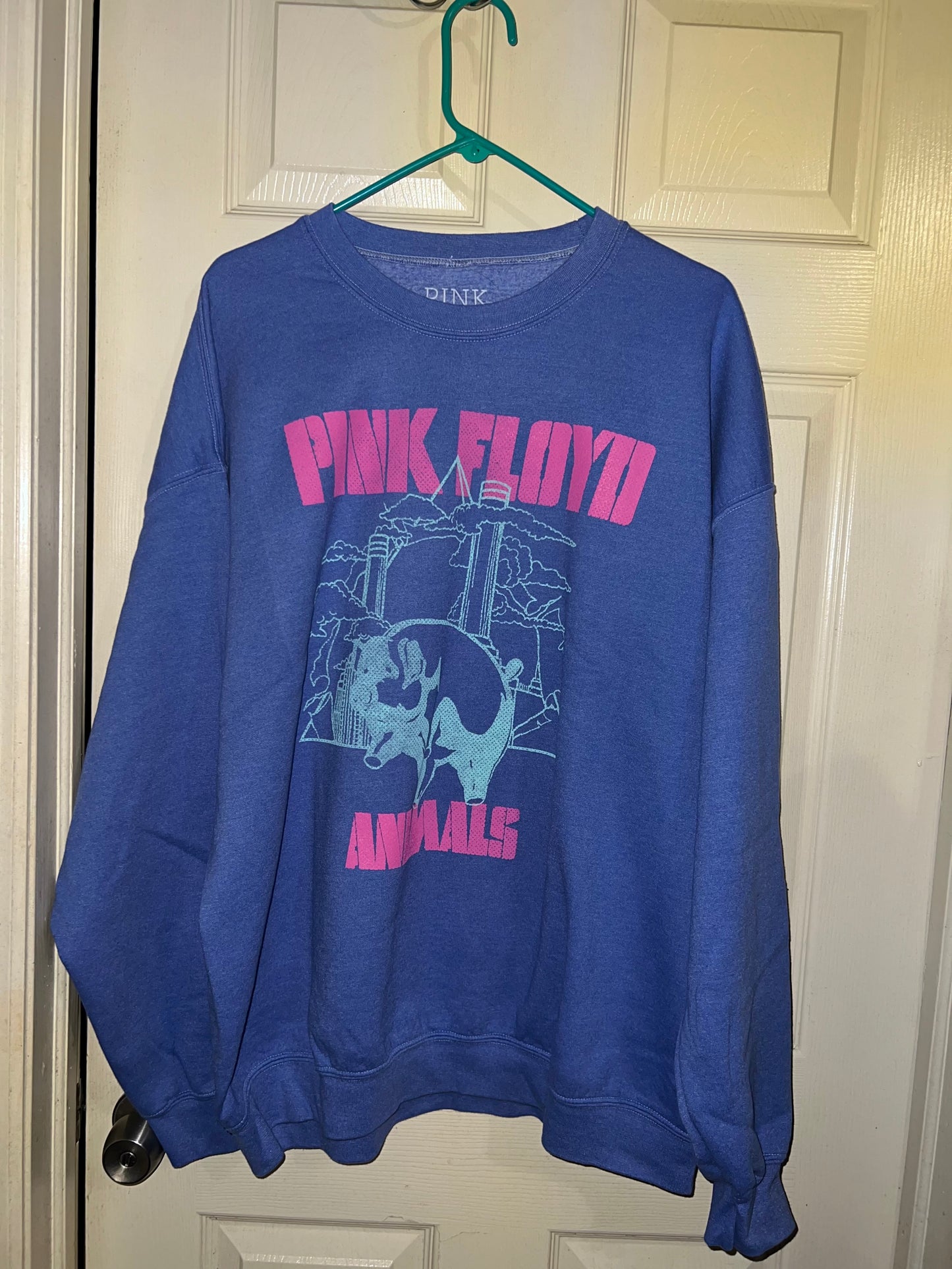 Pink Floyd Animals Oversized Distressed Sweatshirt