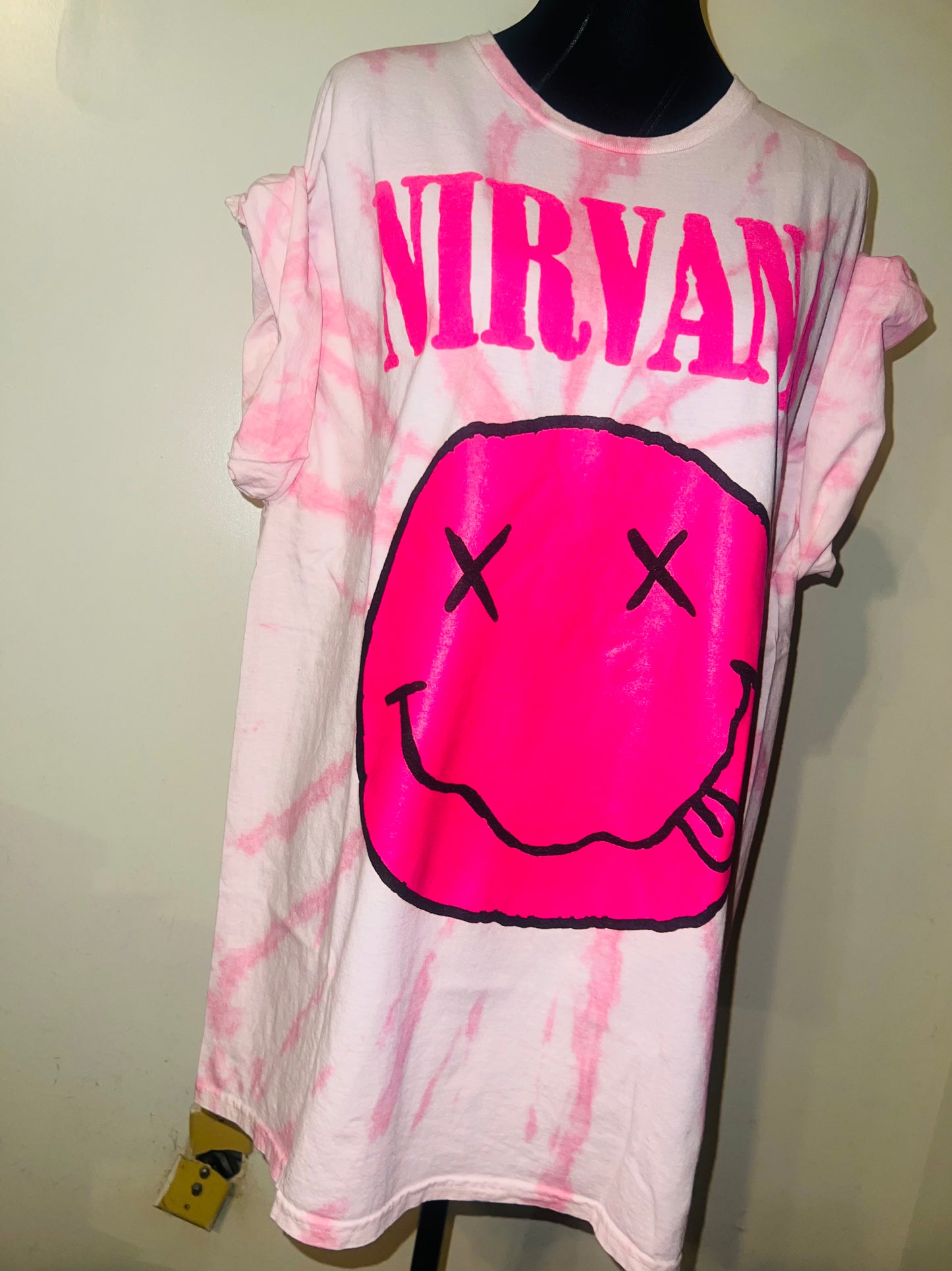 Nirvana Oversized Distressed Tee