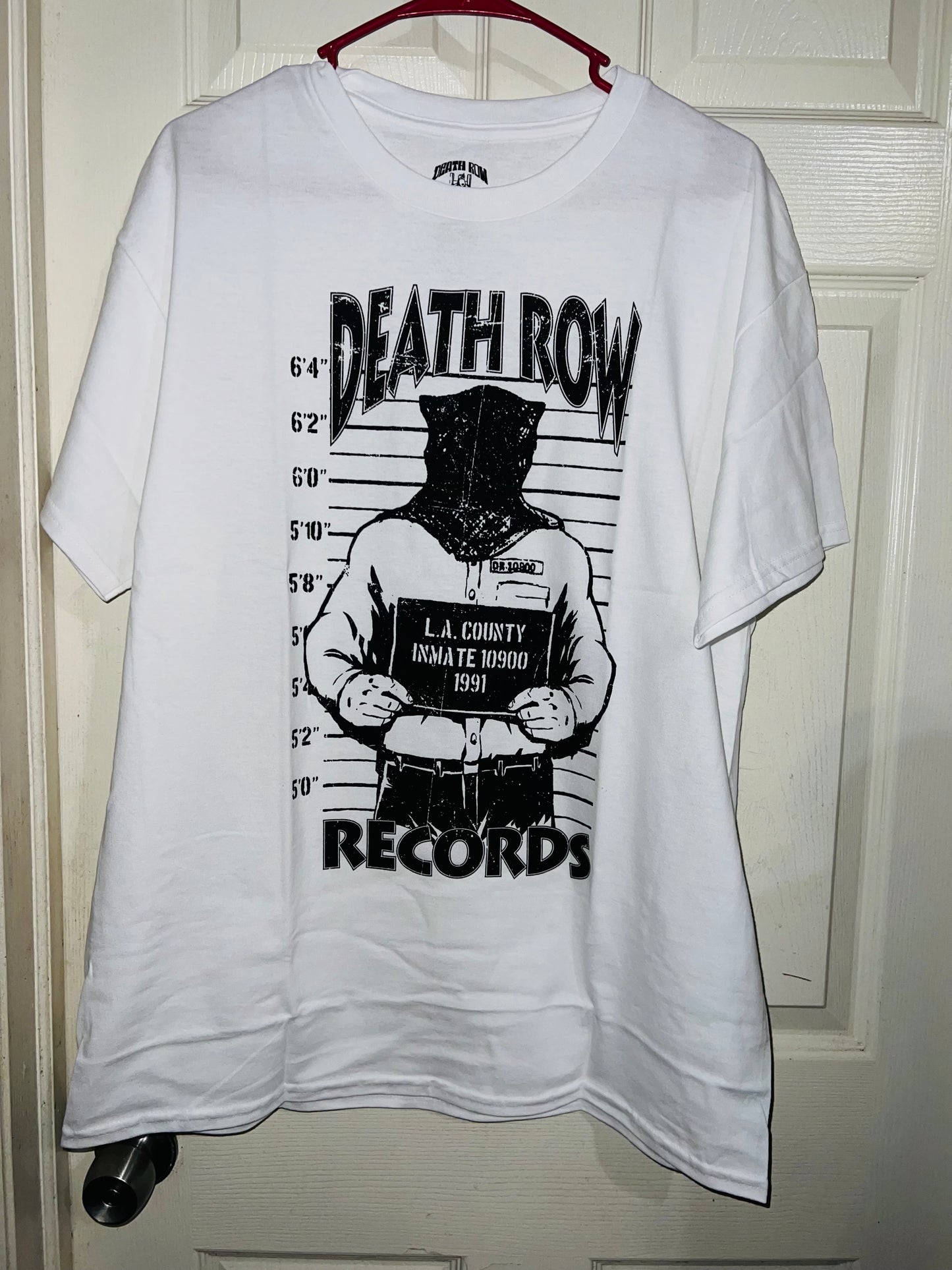 Death Row Records Oversized Distressed Tee