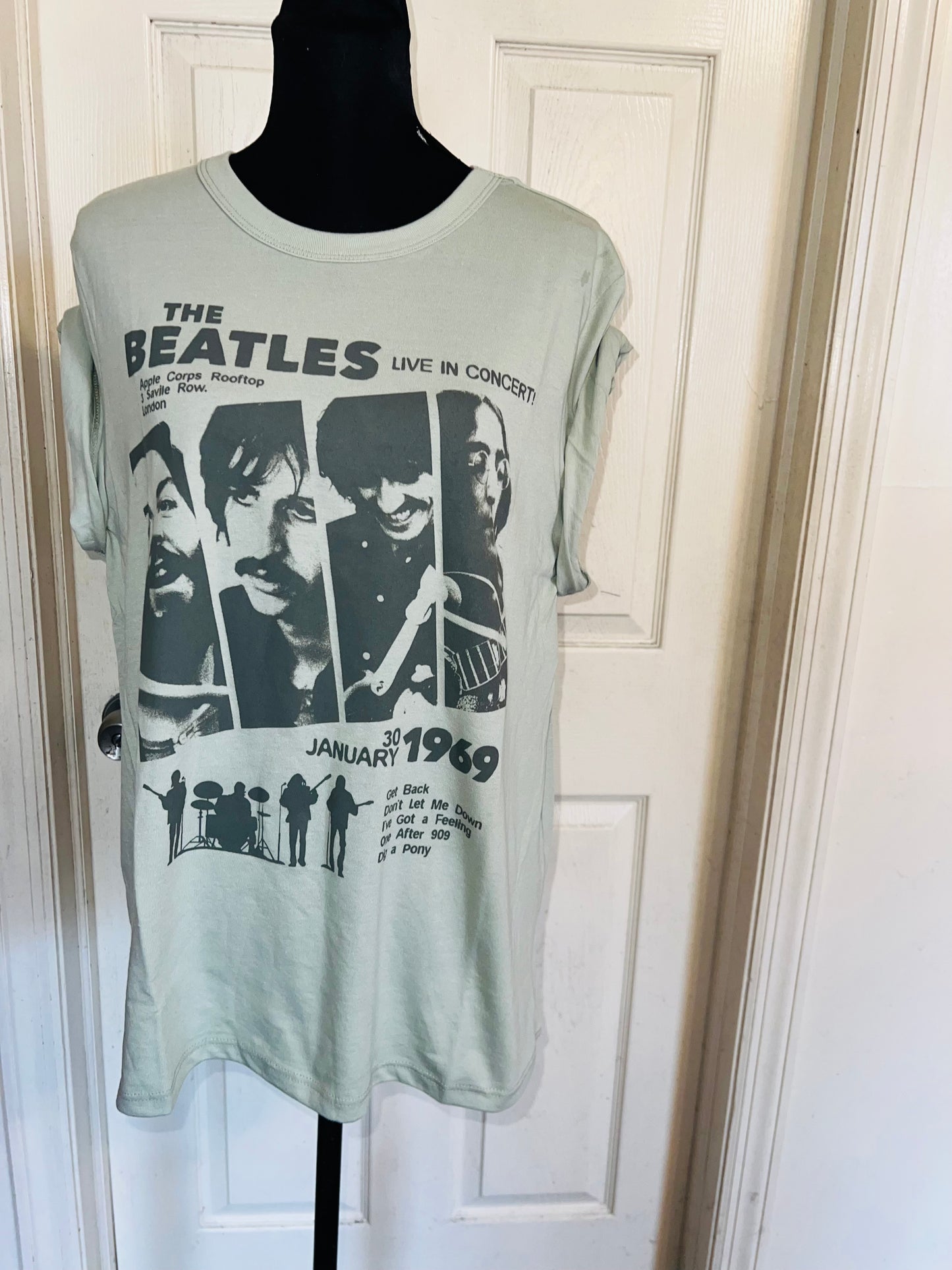 The Beatles Oversized Distressed Tee