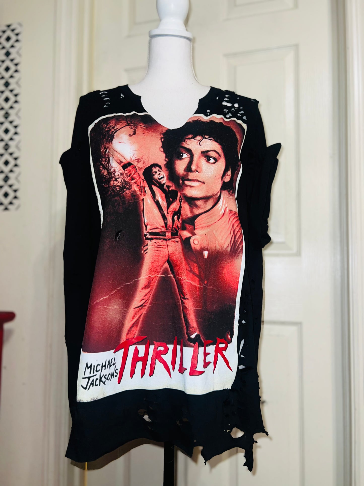 Michael Jackson Thriller Distressed Tee