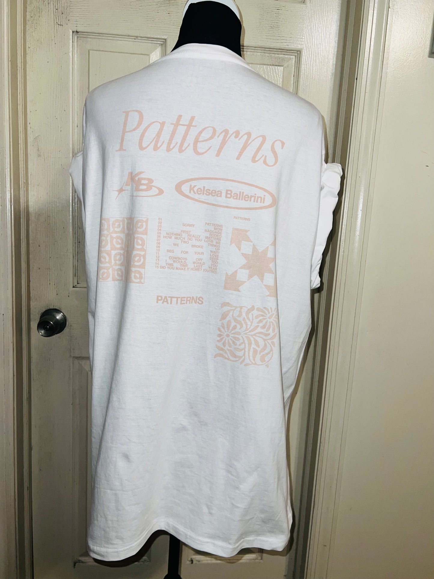 Kelsea Ballerini Oversized Double Sided Distressed Tour Tee
