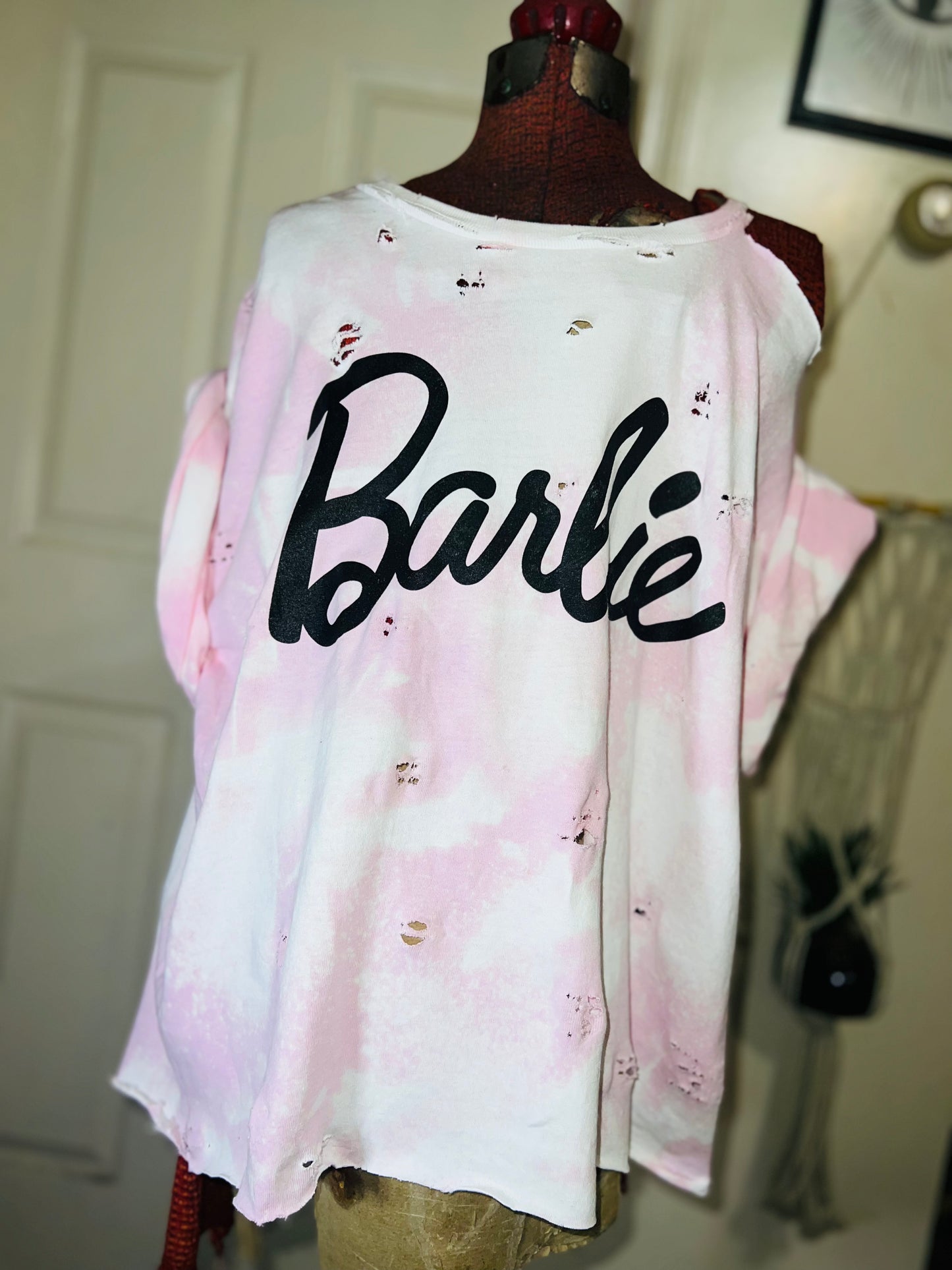 Barbie Oversized Distressed Tee