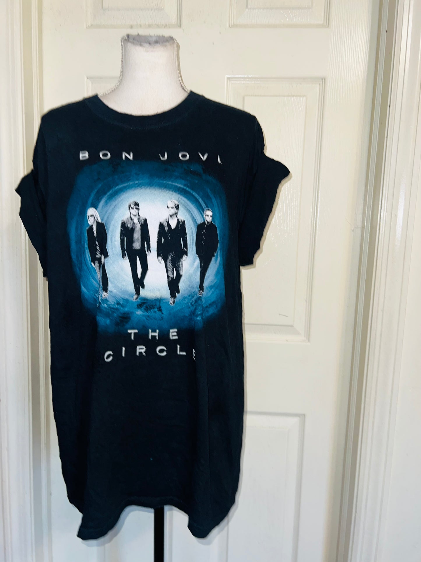 Bon Jovi Double Sided Oversized Distressed Tee