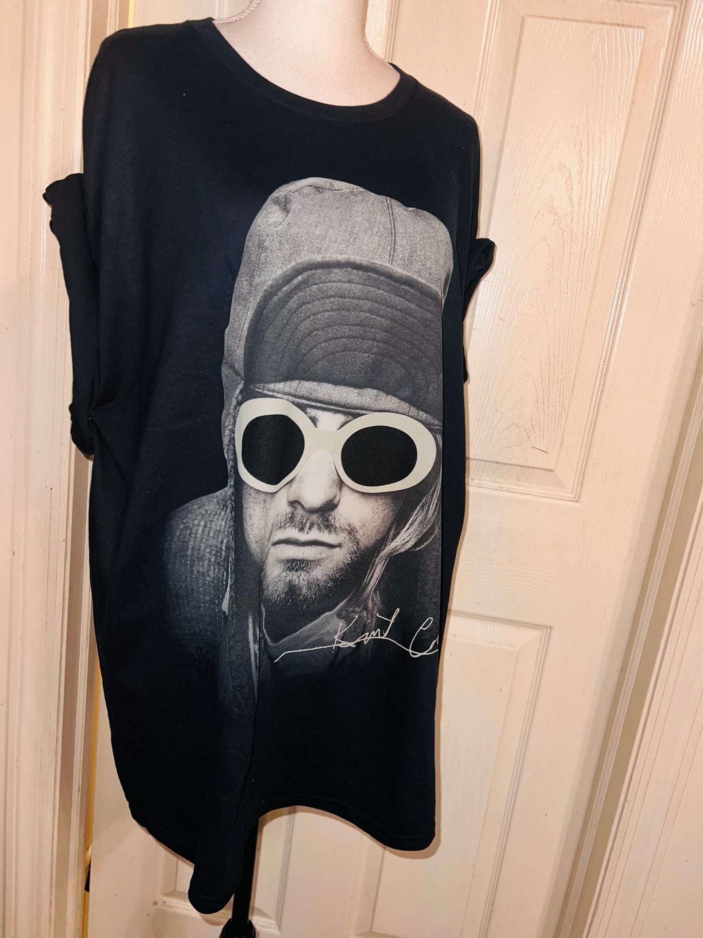Kurt Cobain Oversized Distressed Tee