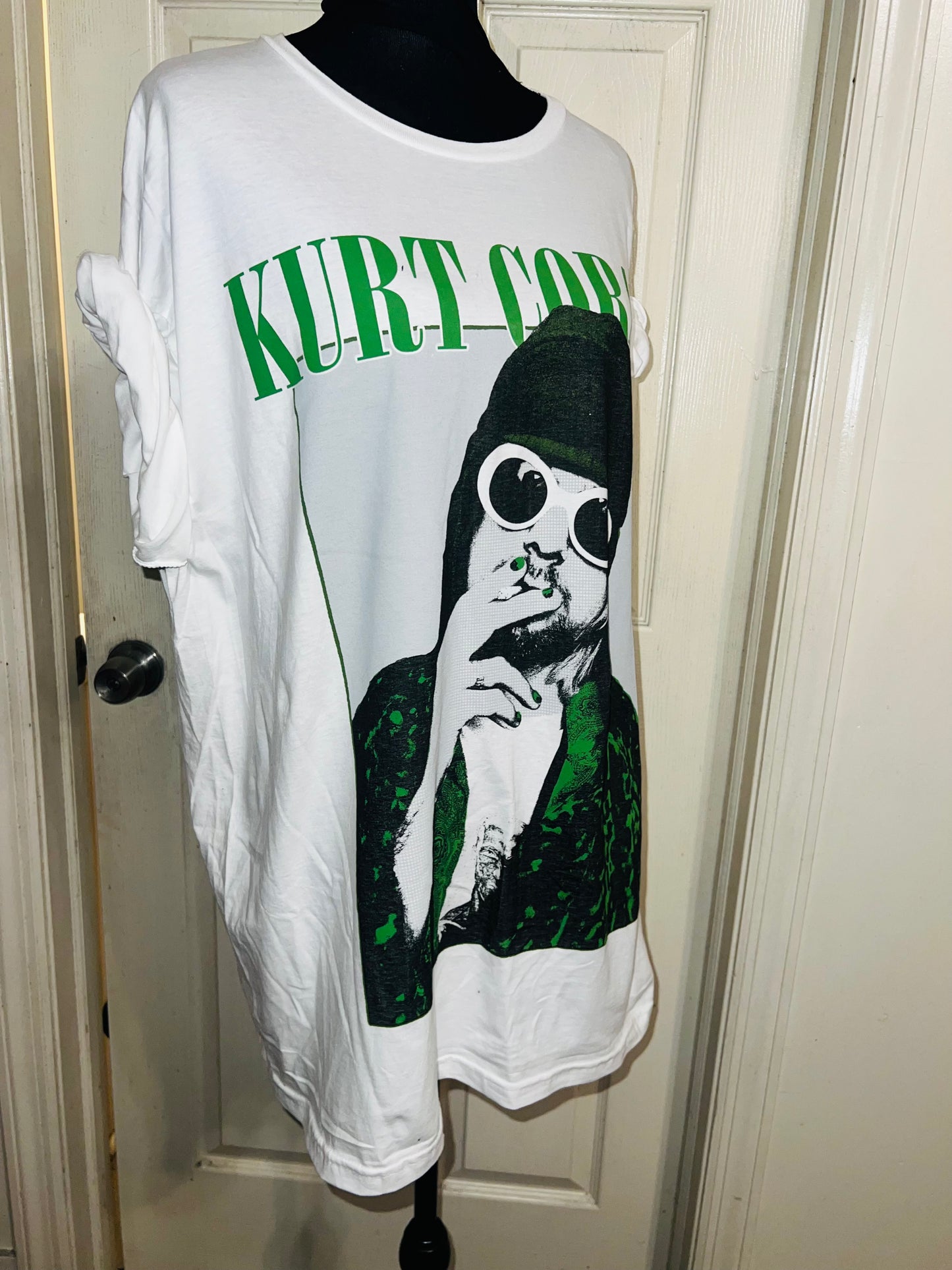 Kurt Cobain Oversized Distressed Tee