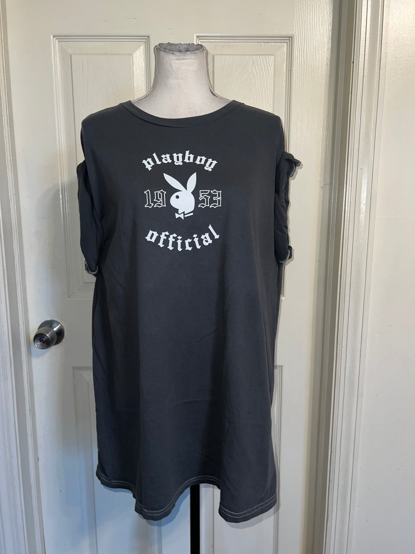 Playboy Double Sided Oversized Distressed Tee