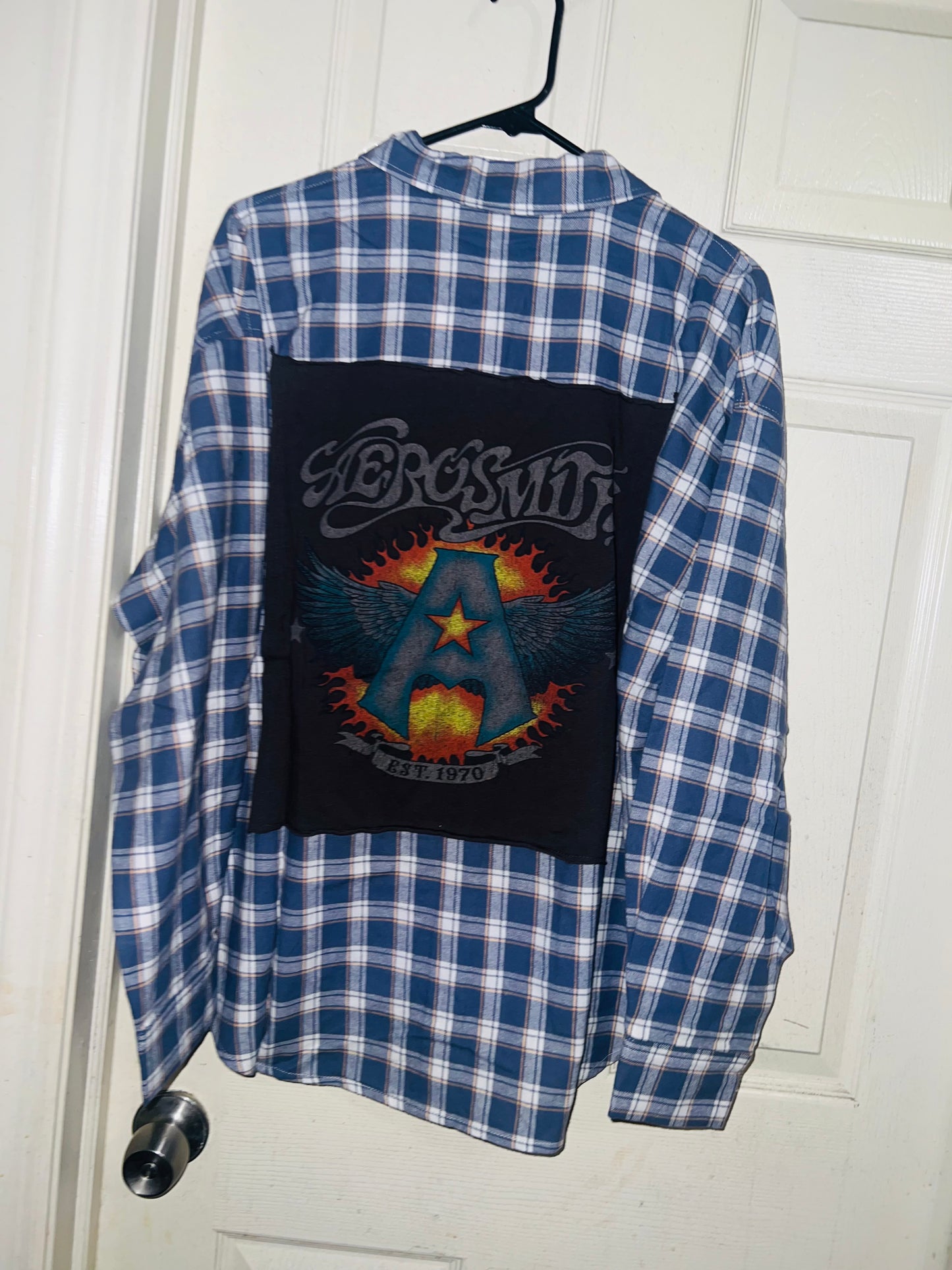 Aerosmith Oversized Flannel with a Backpatch