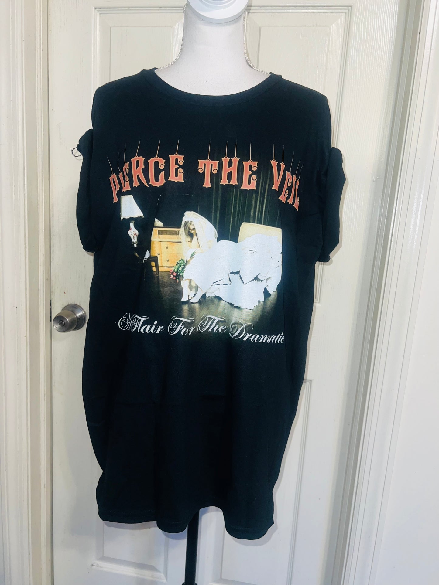 Pierce the Veil Oversized Distressed Tee