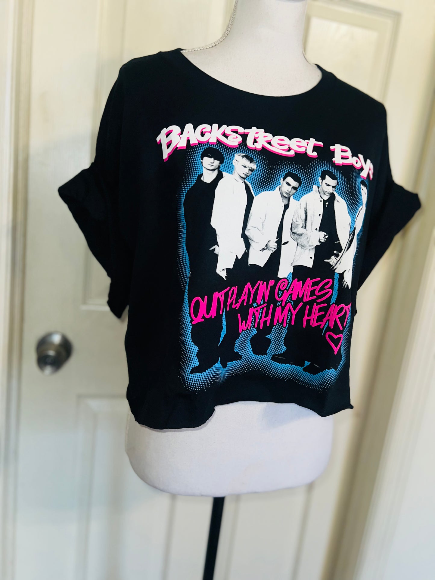 Backstreet Boys Oversized Distressed Tee