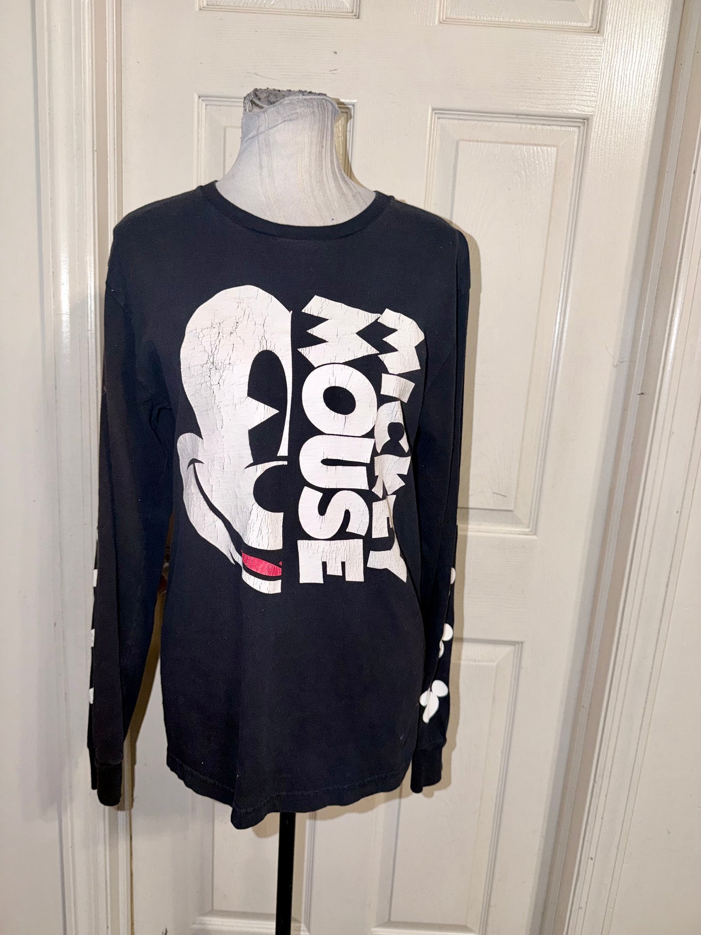 Mickey Mouse Vintage Oversized Long Sleeve Tee