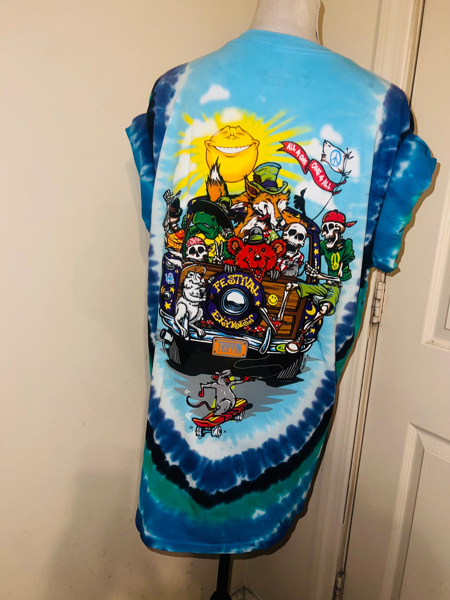 Grateful Dead Road Trippin’ Double Sided Distressed Tee