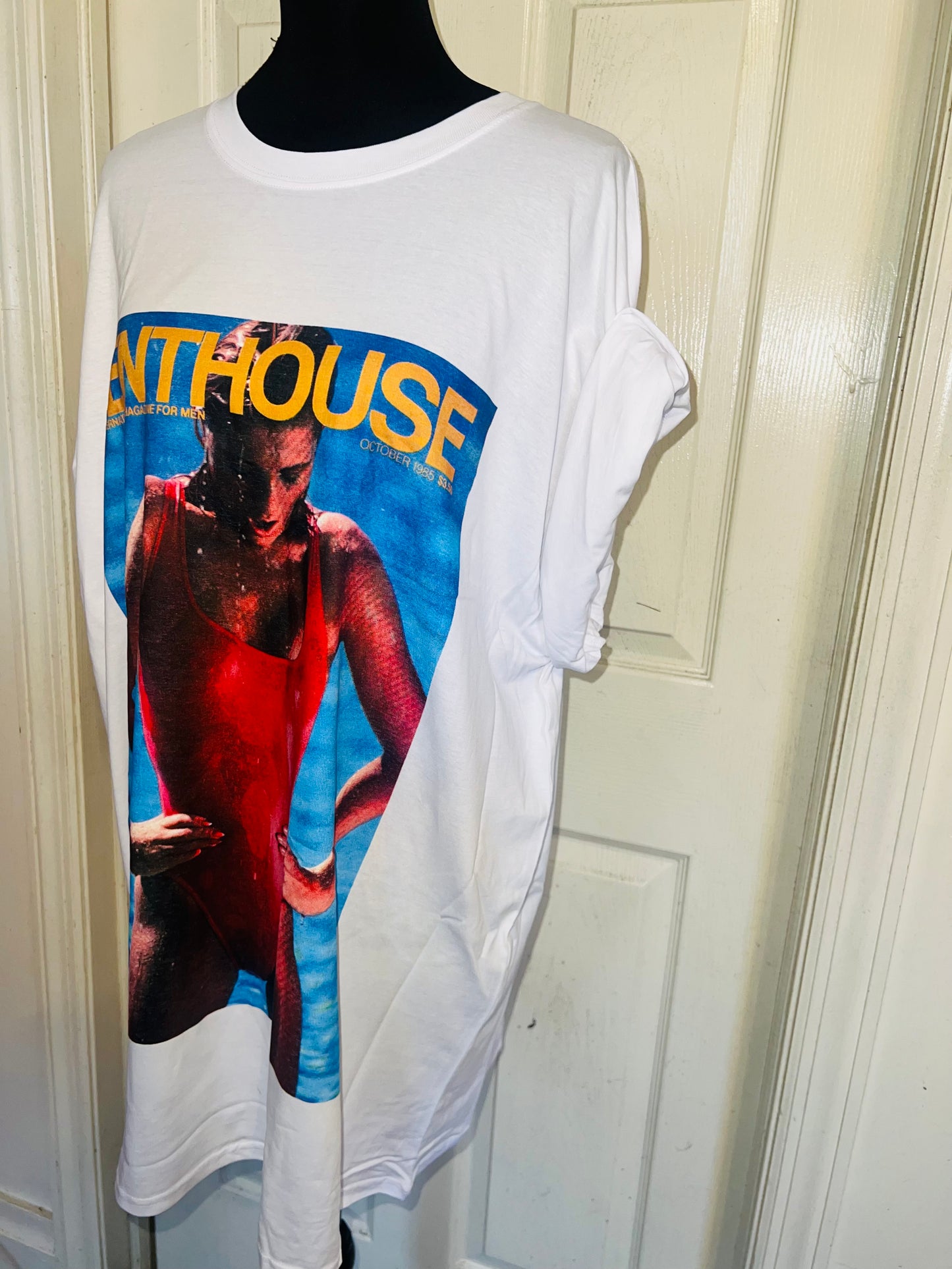 Penthouse Oversized Distressed Tee
