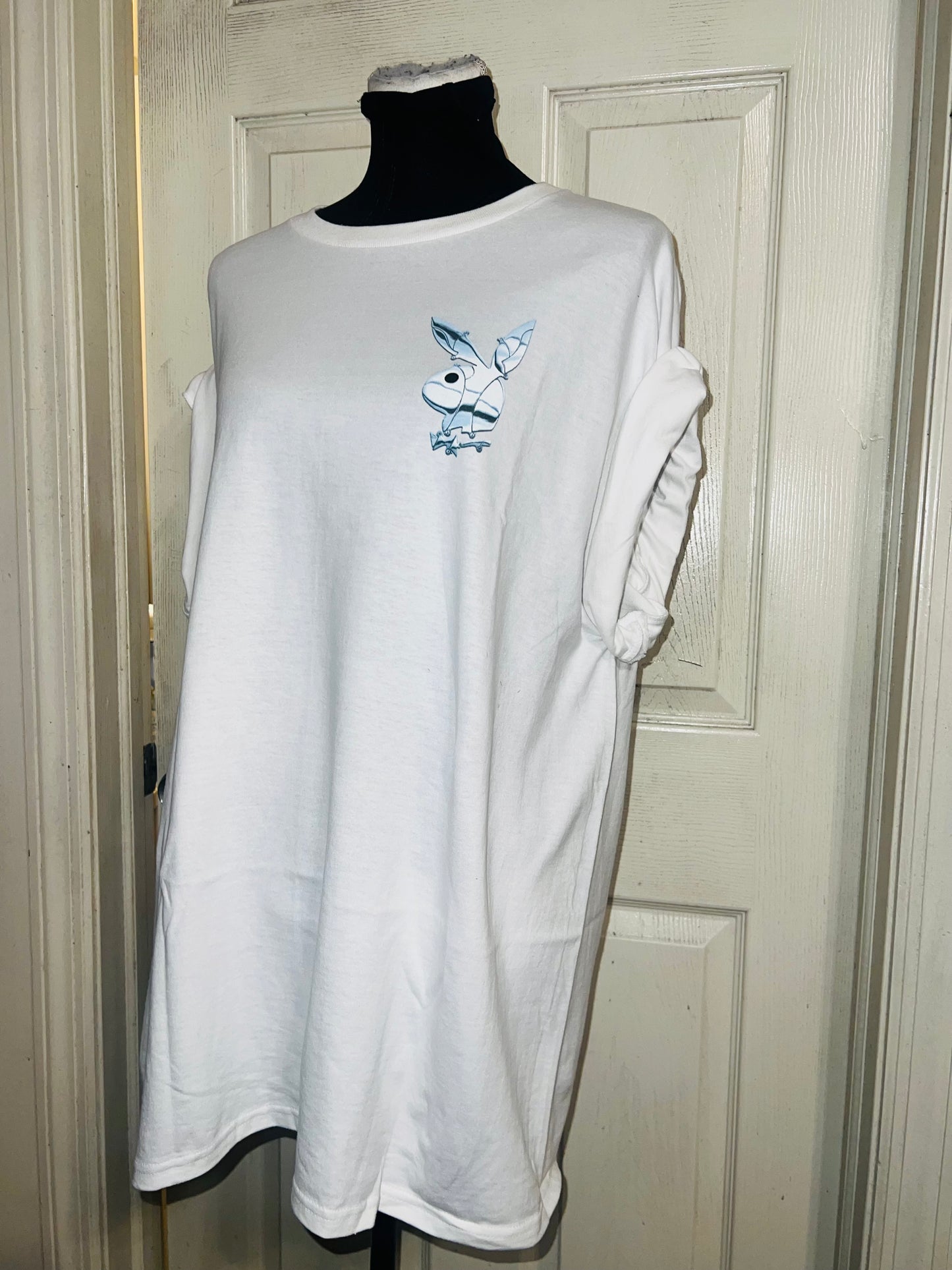 Playboy Double Sided Oversized Distressed Tee