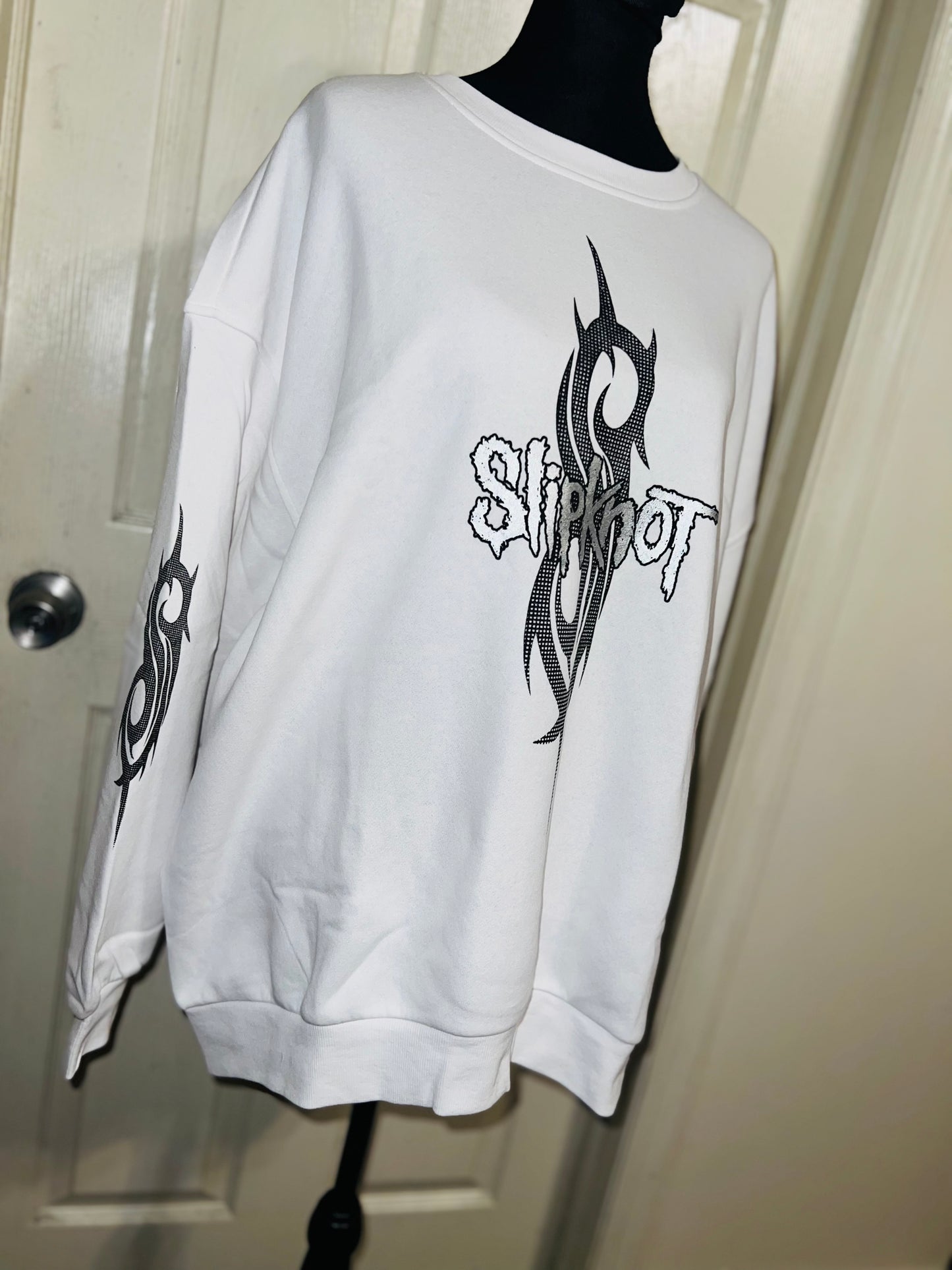 Slipknot Oversized Distressed Sweatshirt