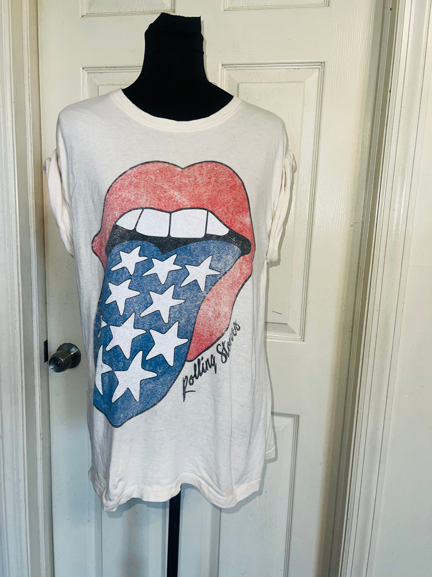 Rolling Stones Oversized Distressed Tee