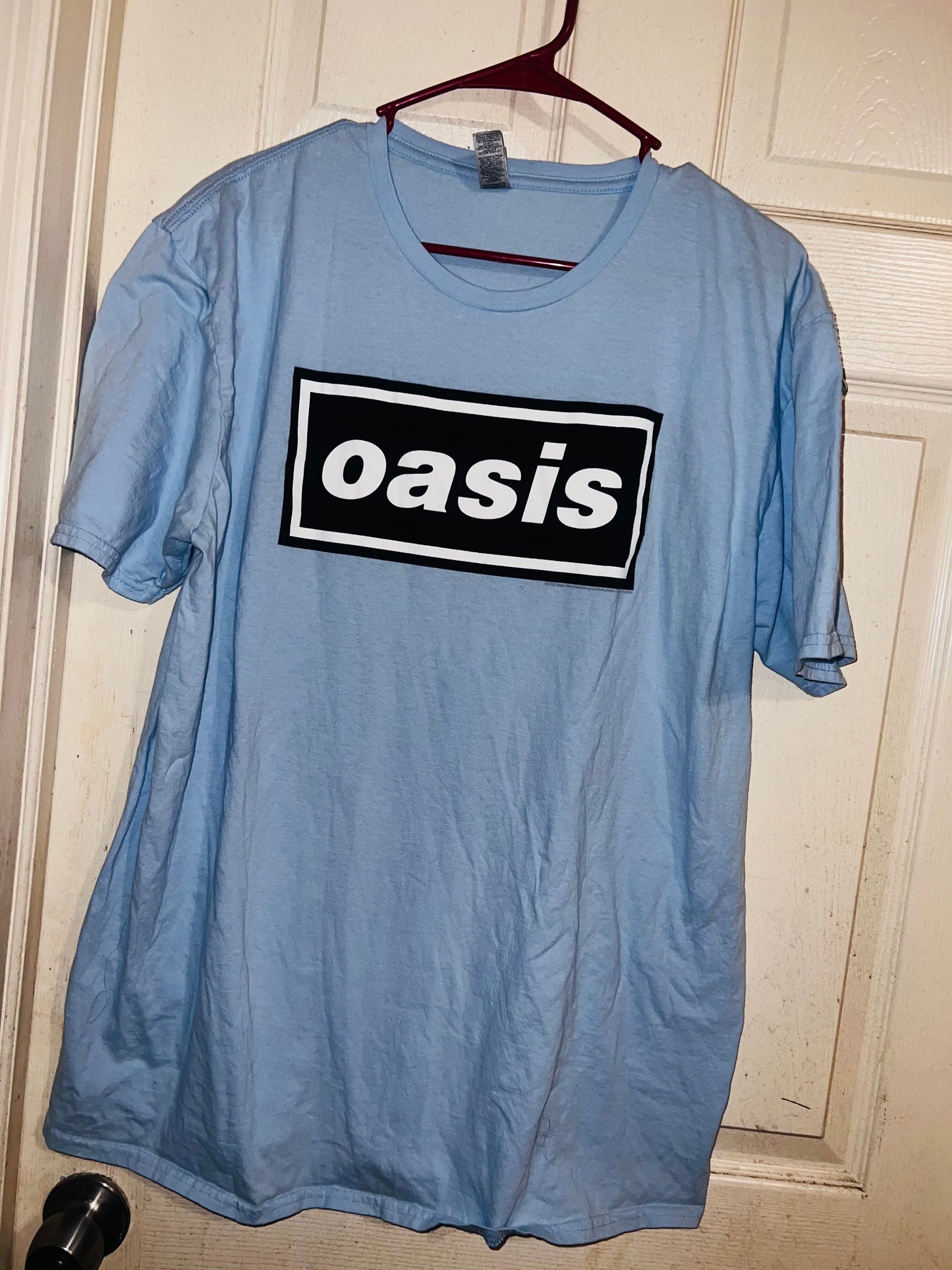 Oasis Vintage Oversized Distressed Tee