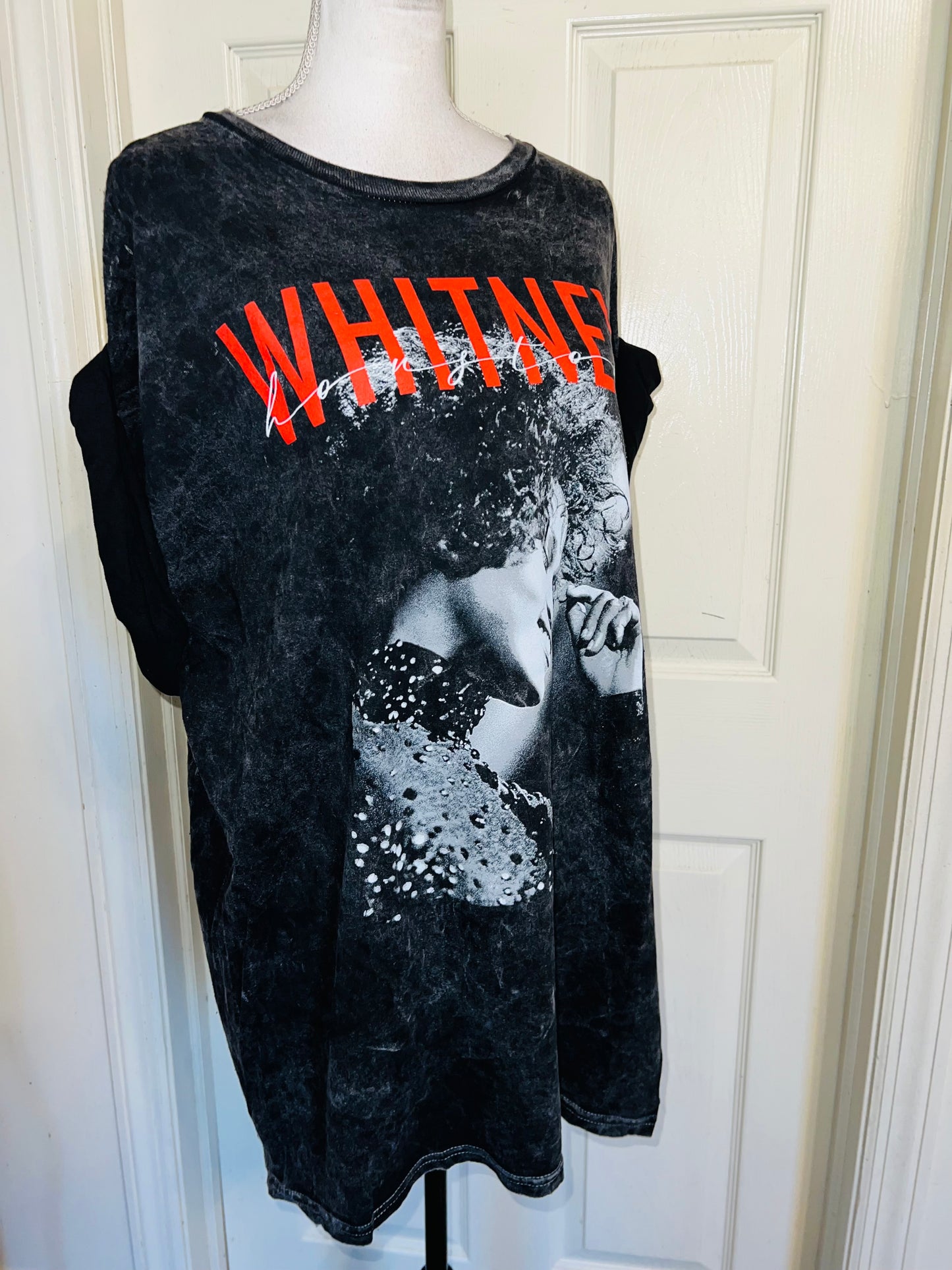 Whitney Houston Oversized Distressed Tee