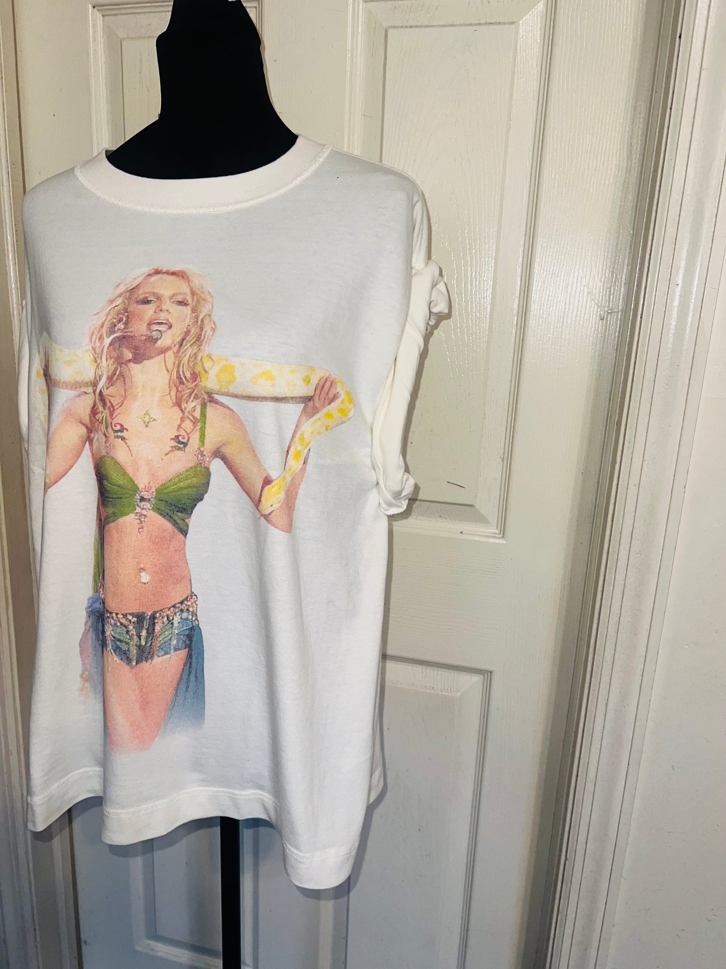 Britney Spears Oversized Distressed Tee
