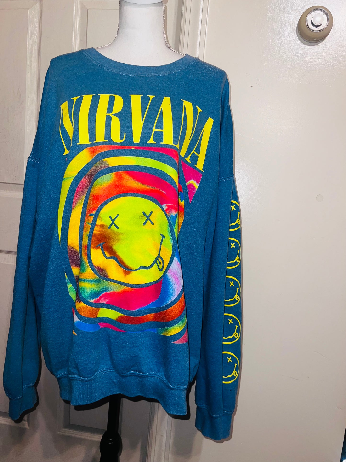 Nirvana Oversized Distressed Sweatshirt (Multi-Color Options)